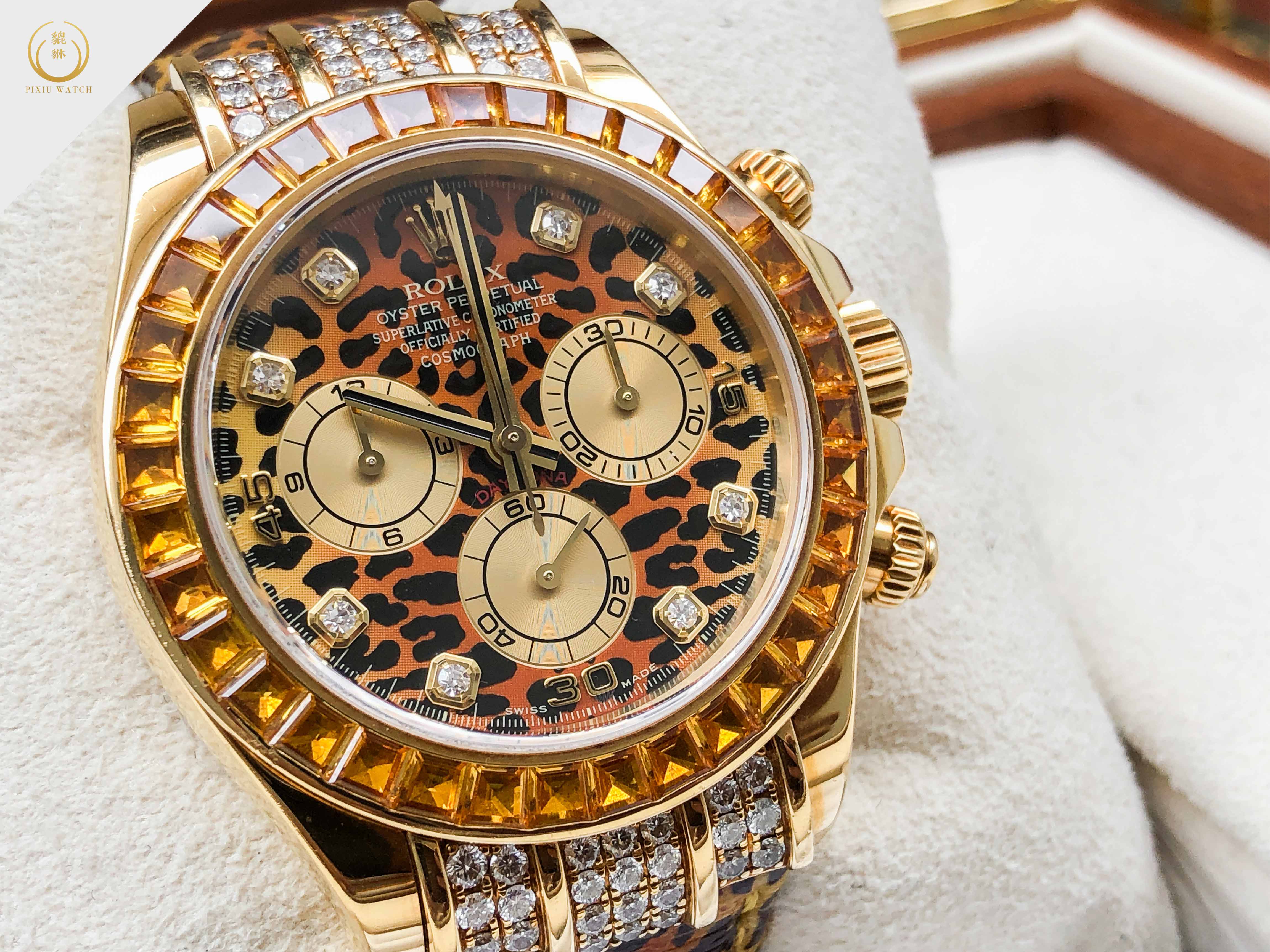 Rolex Daytona Leopard Yellow Gold