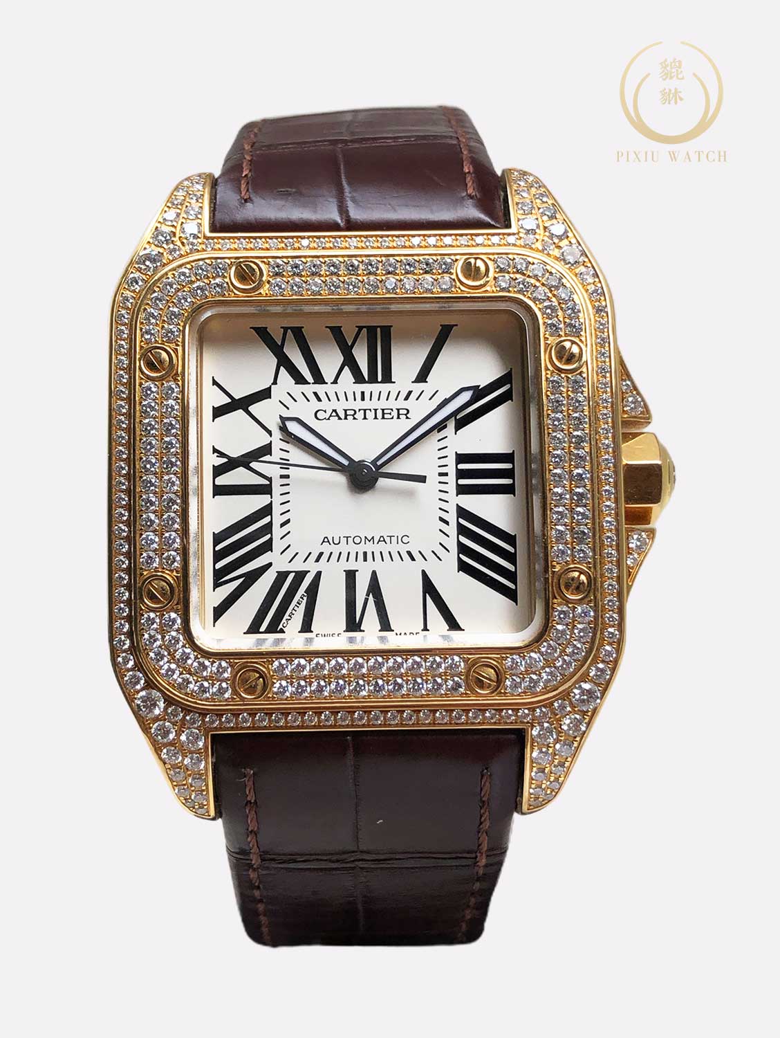 Santos 100 Yellow Gold Diamond