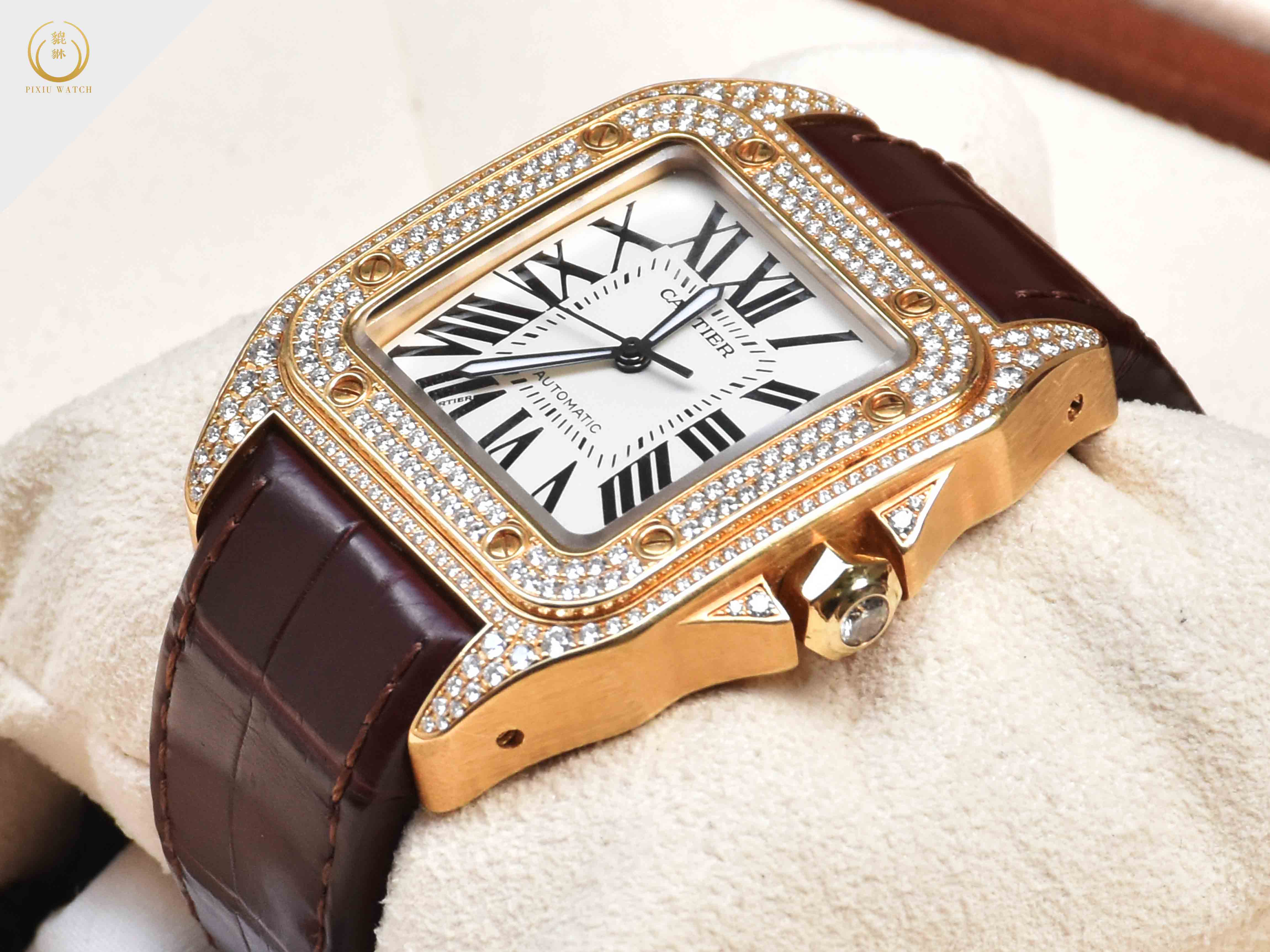 Santos 100 Yellow Gold Diamond