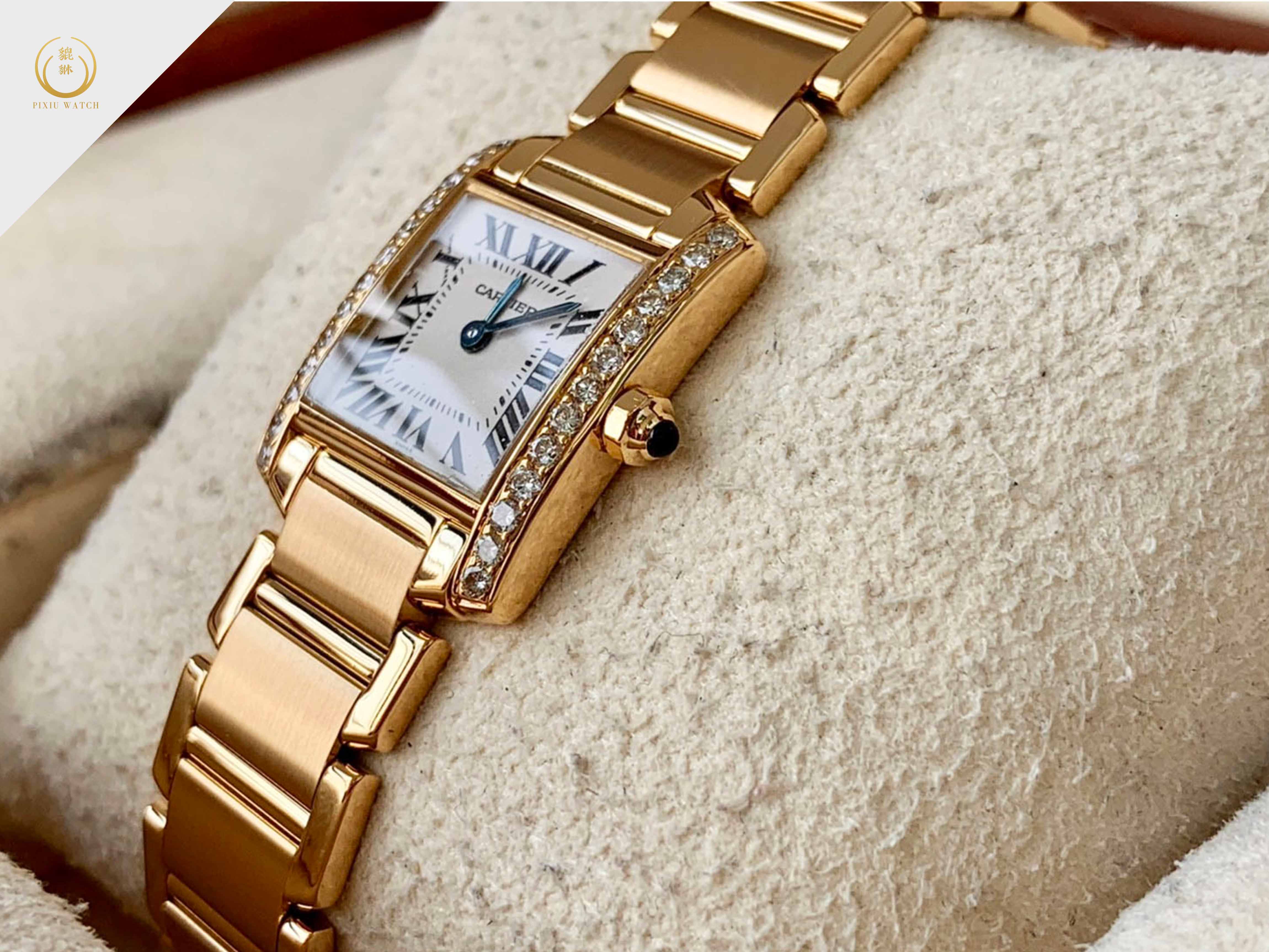 Cartier Tank Francaise Lady Diamond Rose Gold