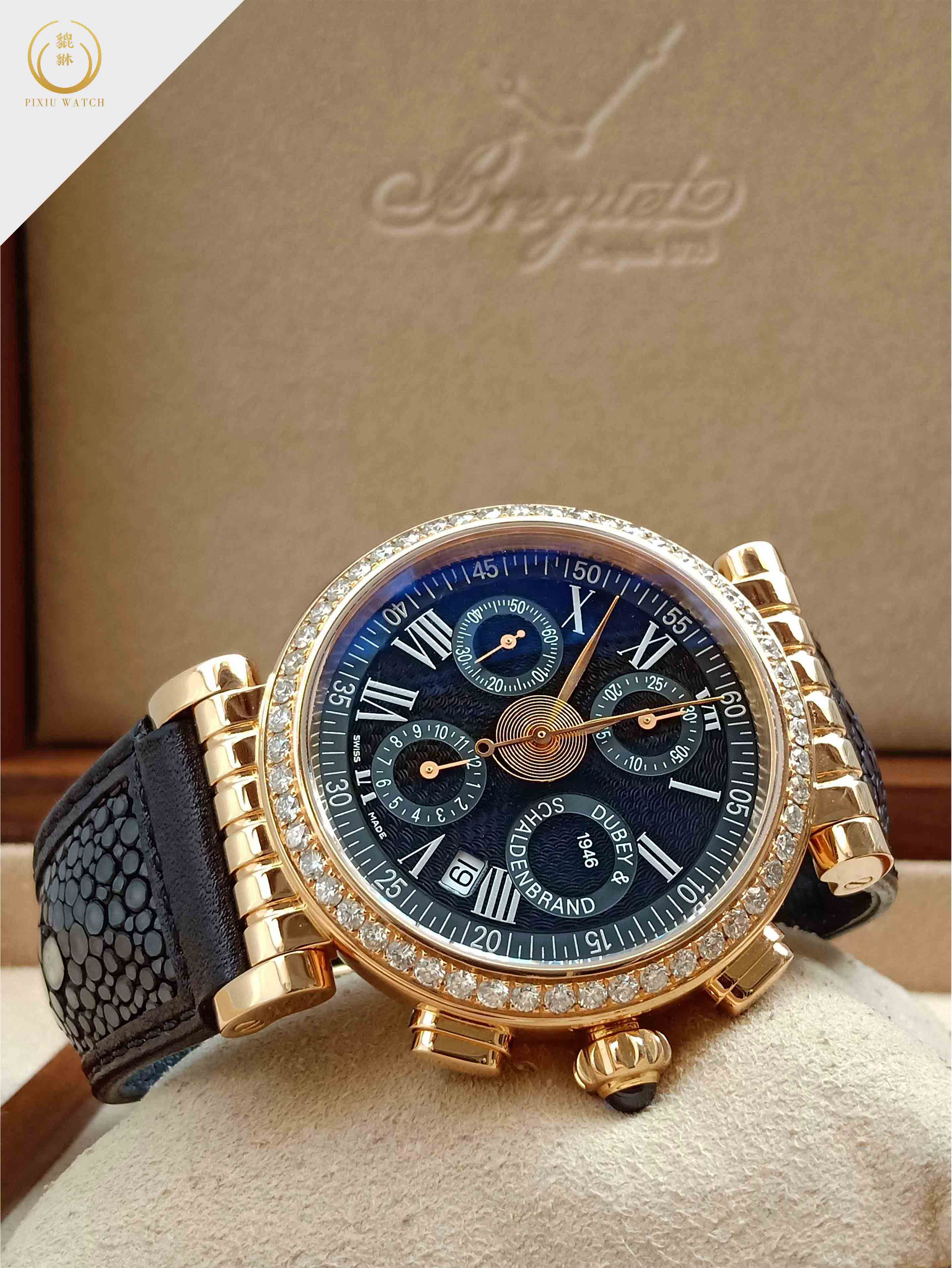 Dubey & Schaldenbrand Spiral One Chronograph Rose Gold Diamond