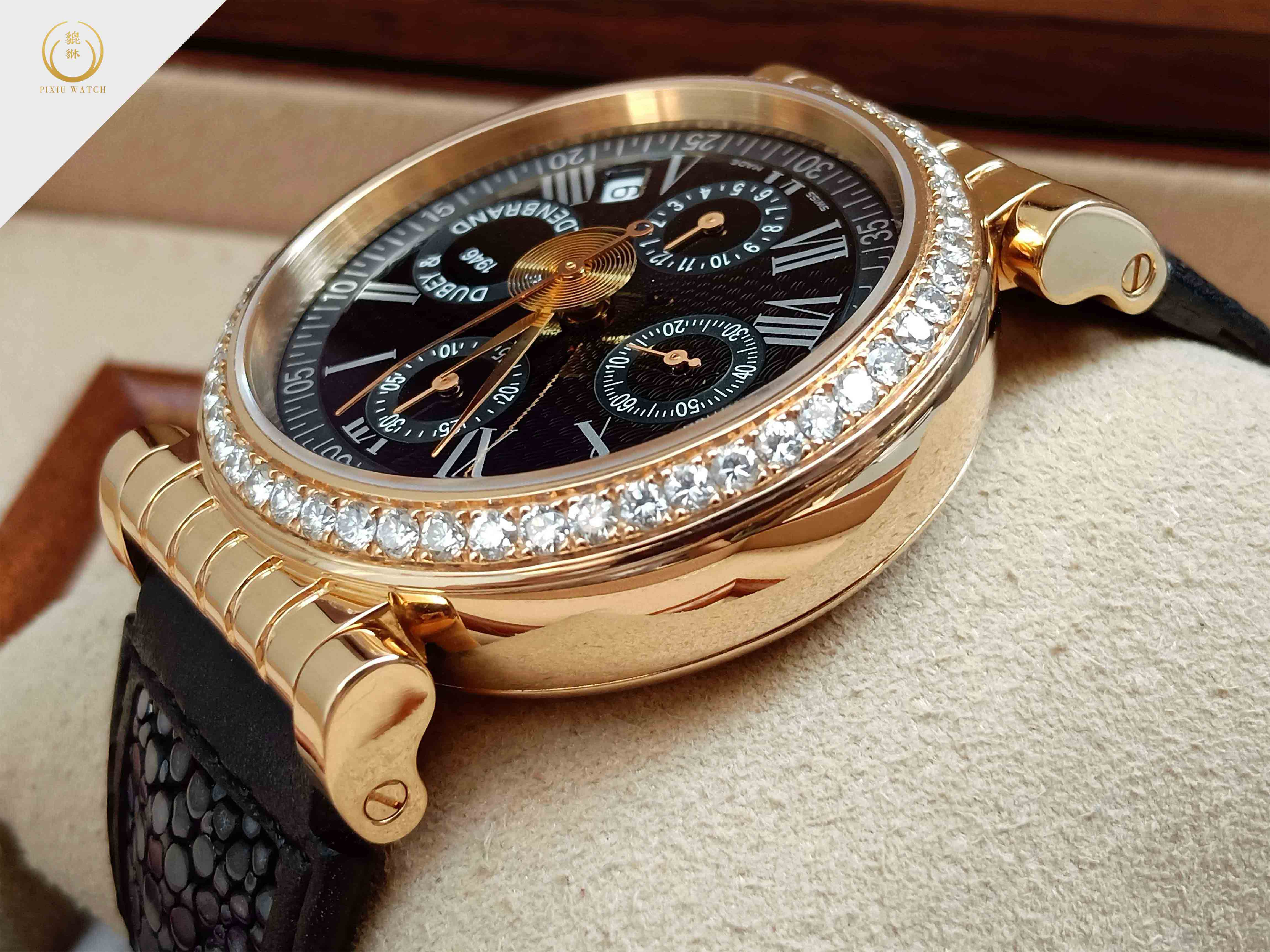 Dubey & Schaldenbrand Spiral One Chronograph Rose Gold Diamond