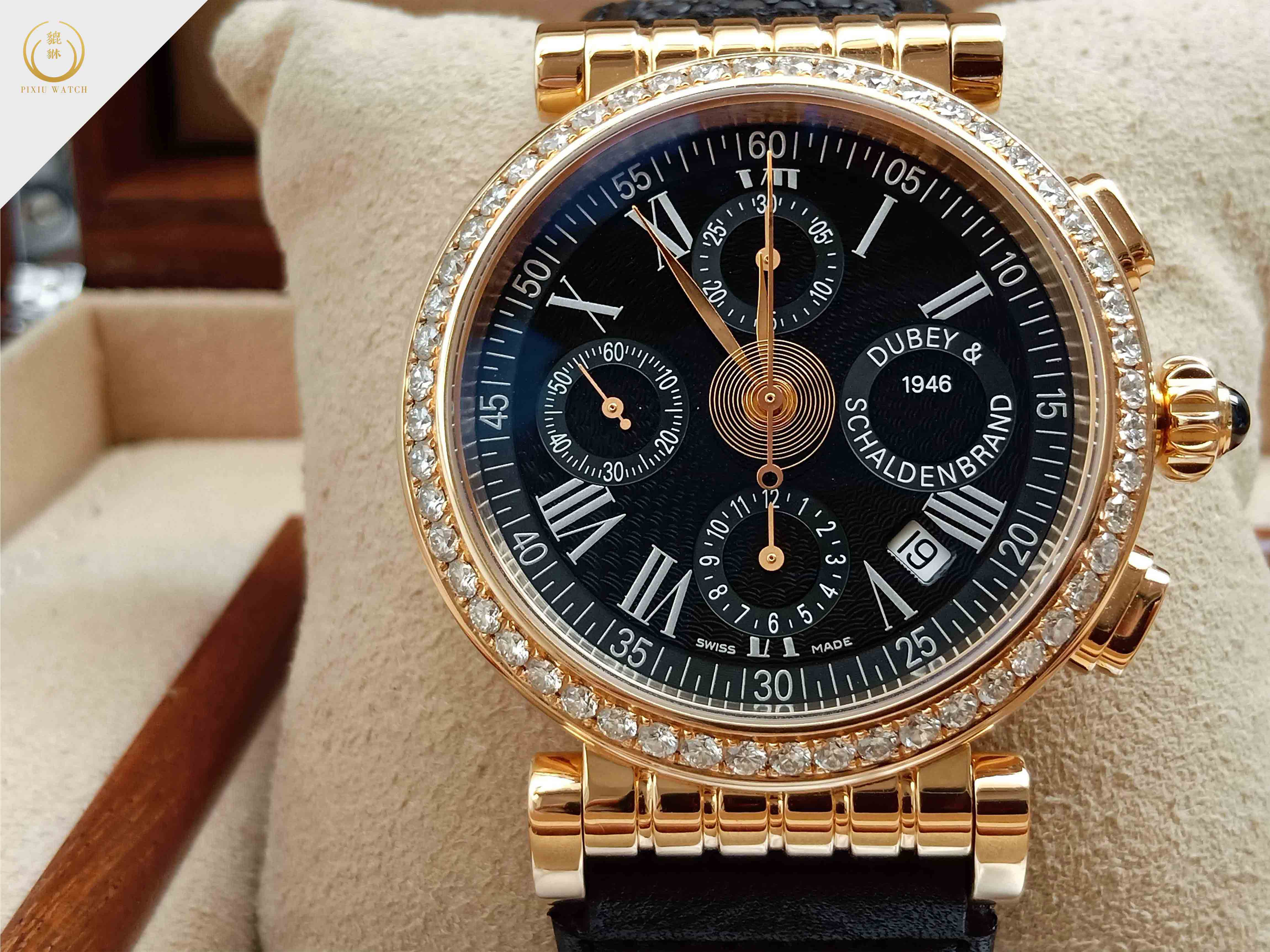 Dubey & Schaldenbrand Spiral One Chronograph Rose Gold Diamond