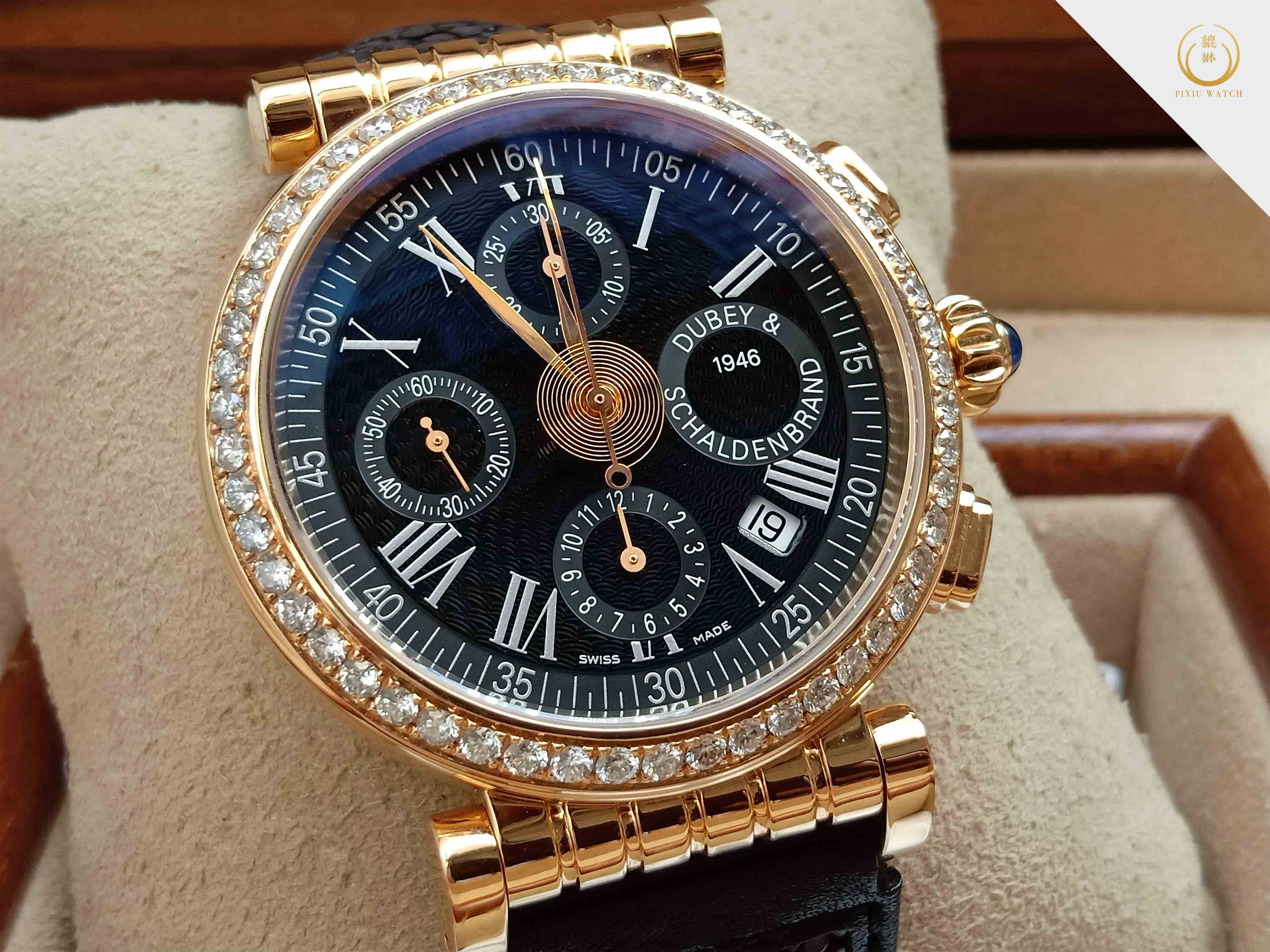 Dubey & Schaldenbrand Spiral One Chronograph Rose Gold Diamond