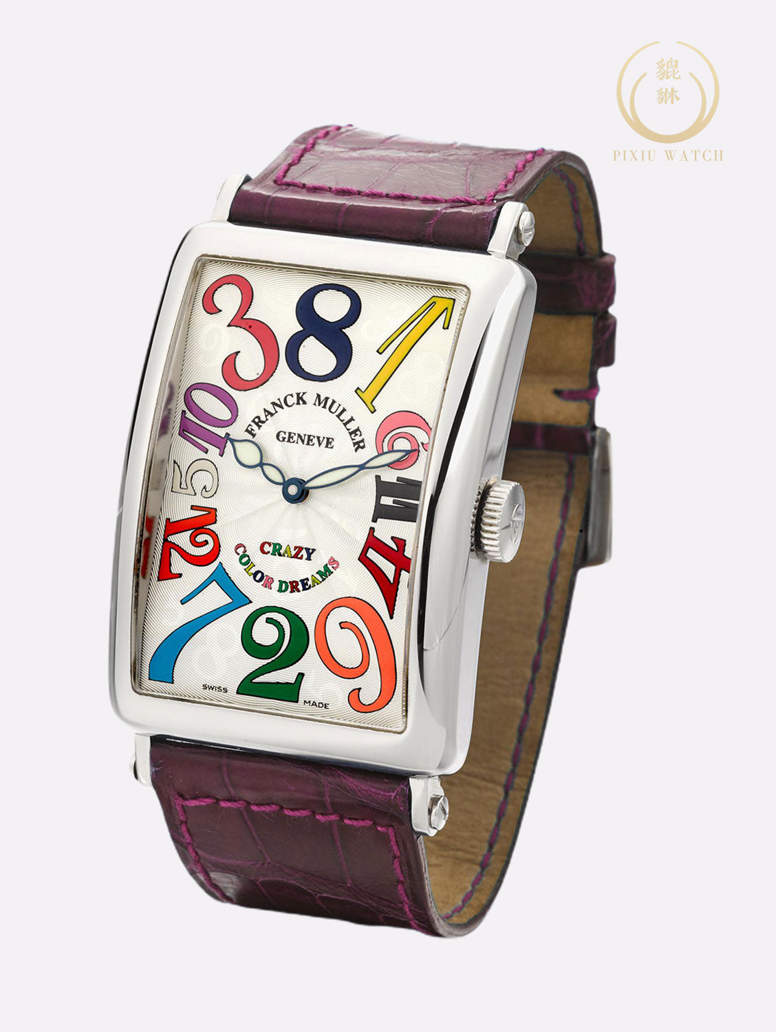 Franck Muller Long Island Crazy Hours 18K White Gold