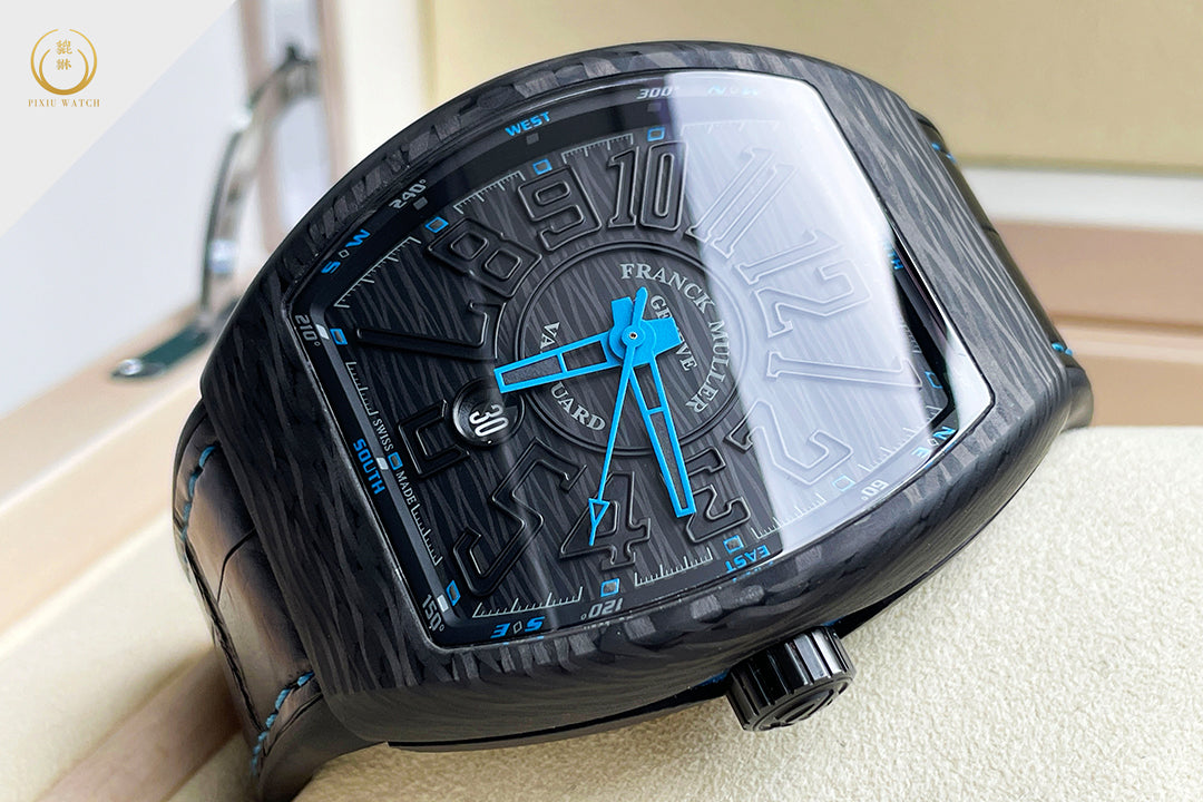 "New” Franck Muller Vanguard Classical Carbon Blue