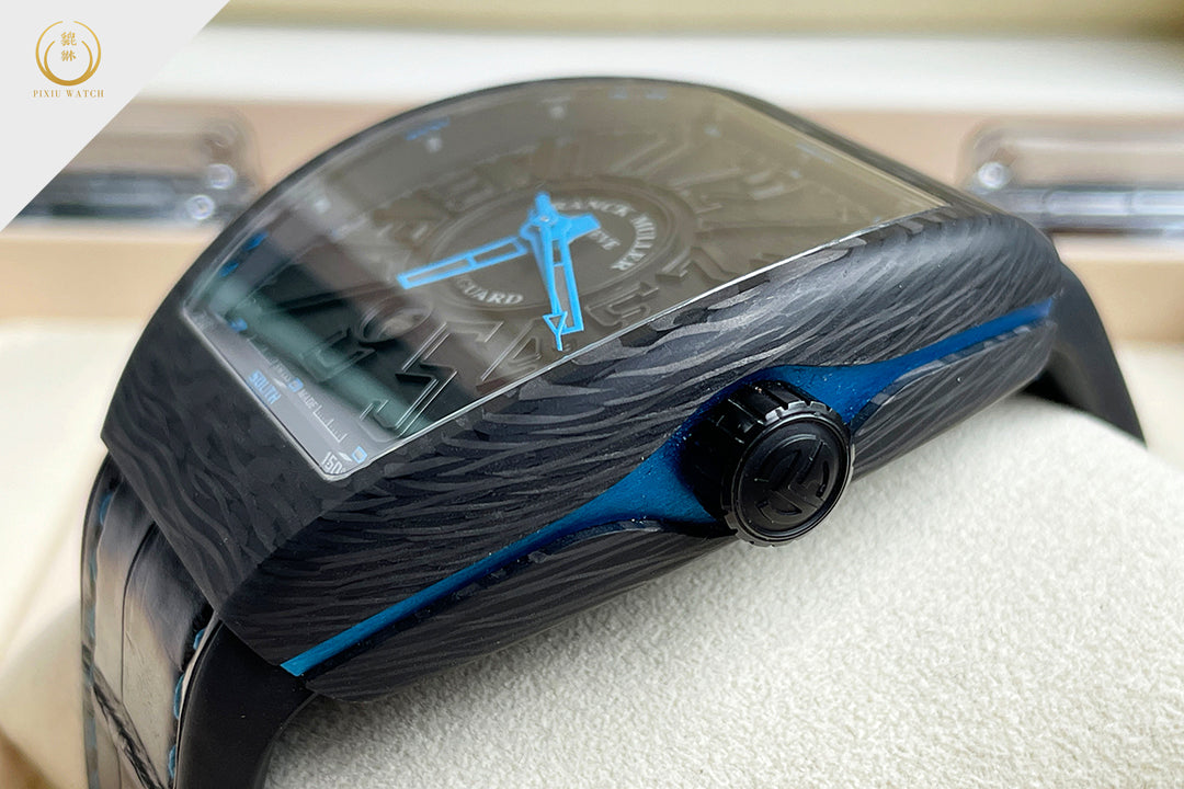 "New” Franck Muller Vanguard Classical Carbon Blue
