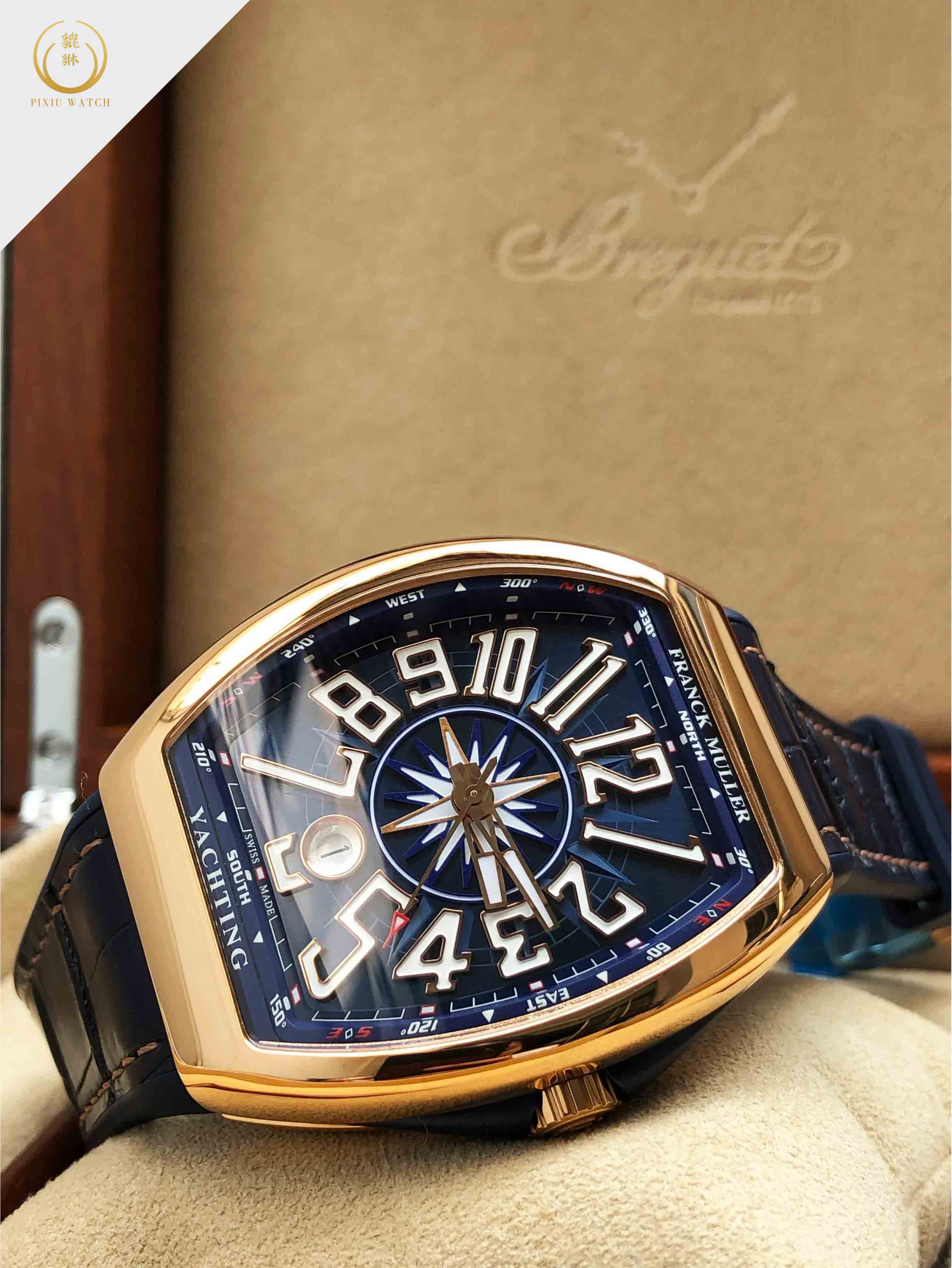 Franck Muller Vanguard Yachting Rose Gold.