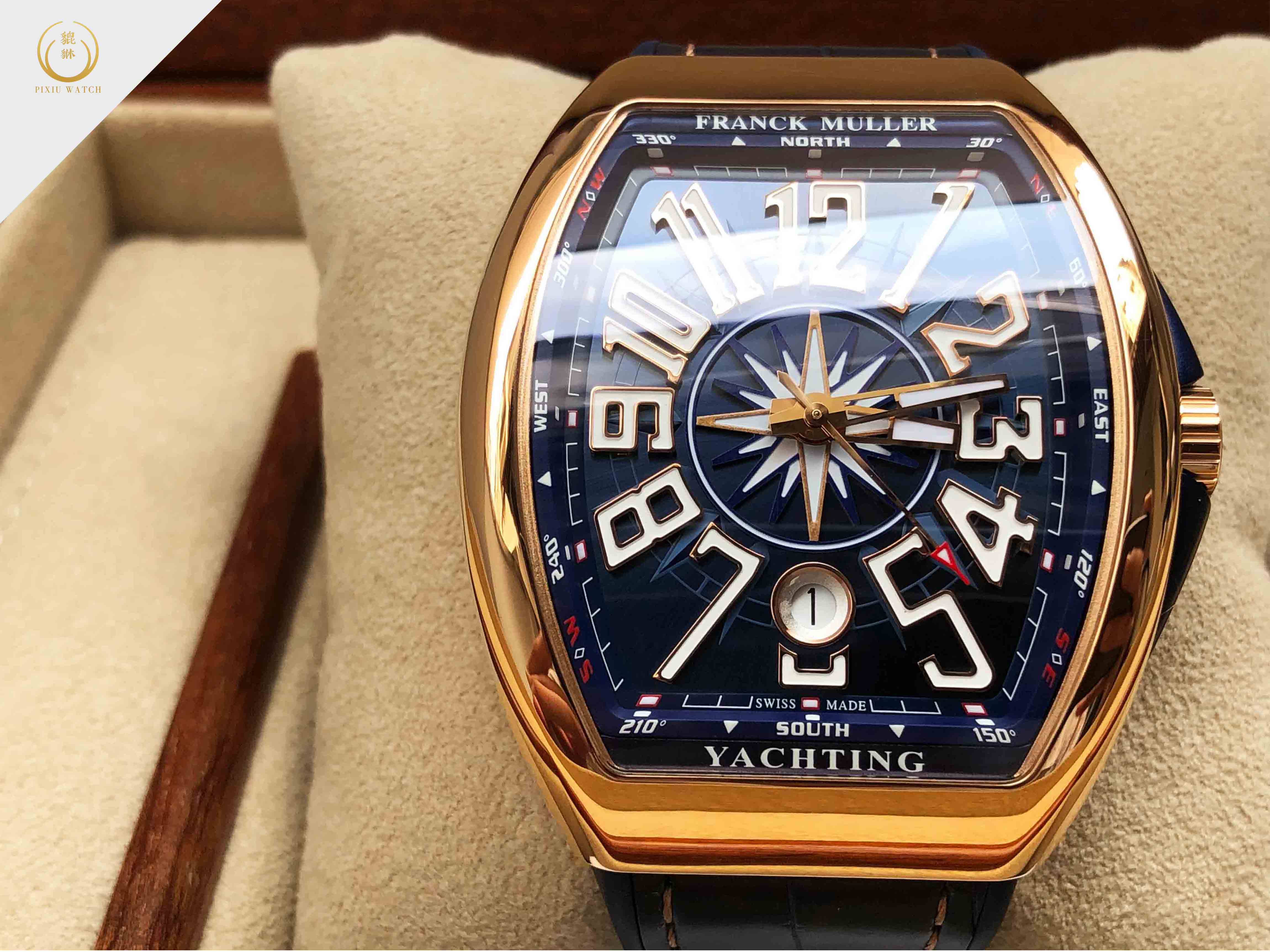 Franck Muller Vanguard Yachting Rose Gold.