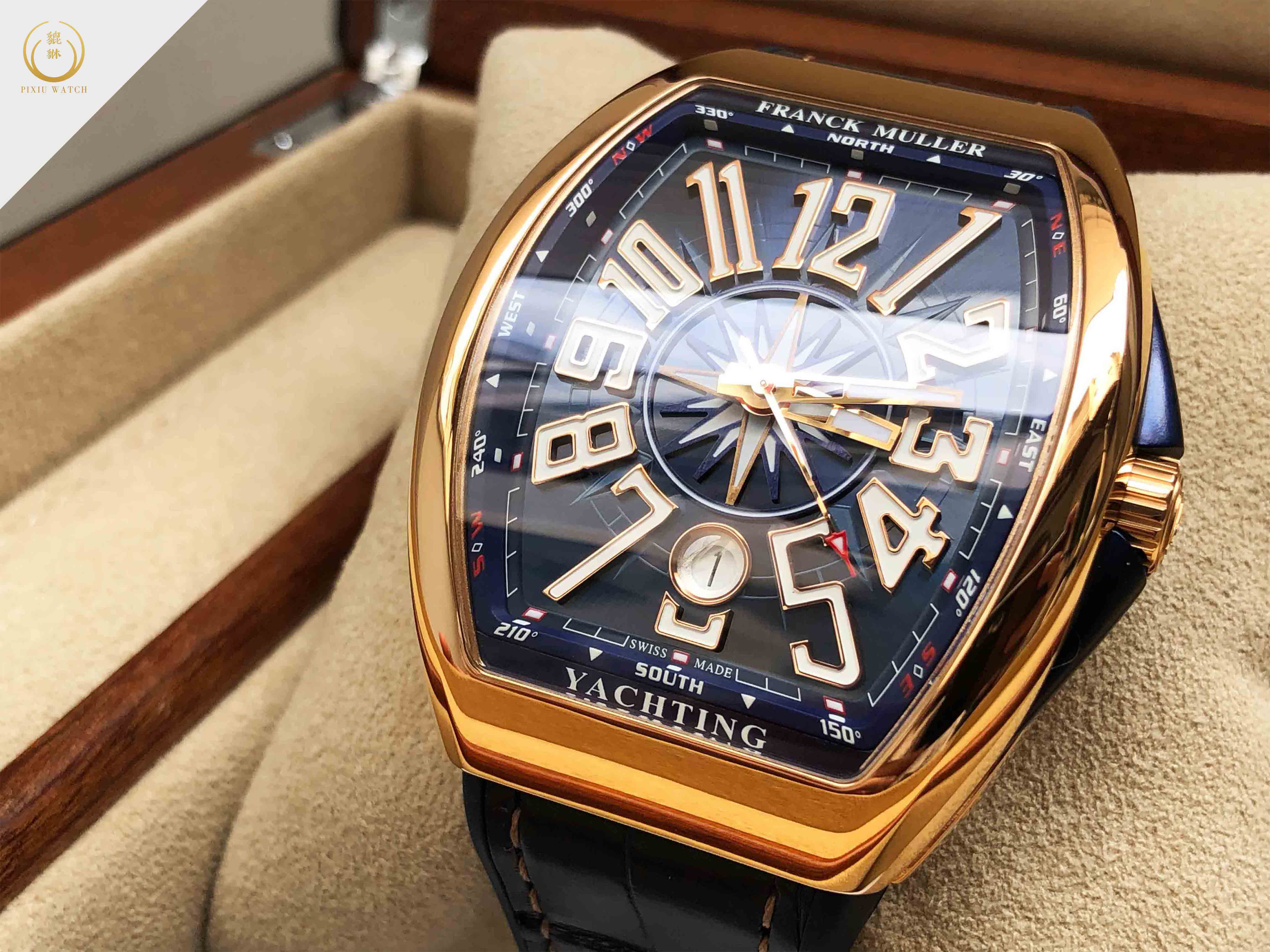 Franck Muller Vanguard Yachting Rose Gold.