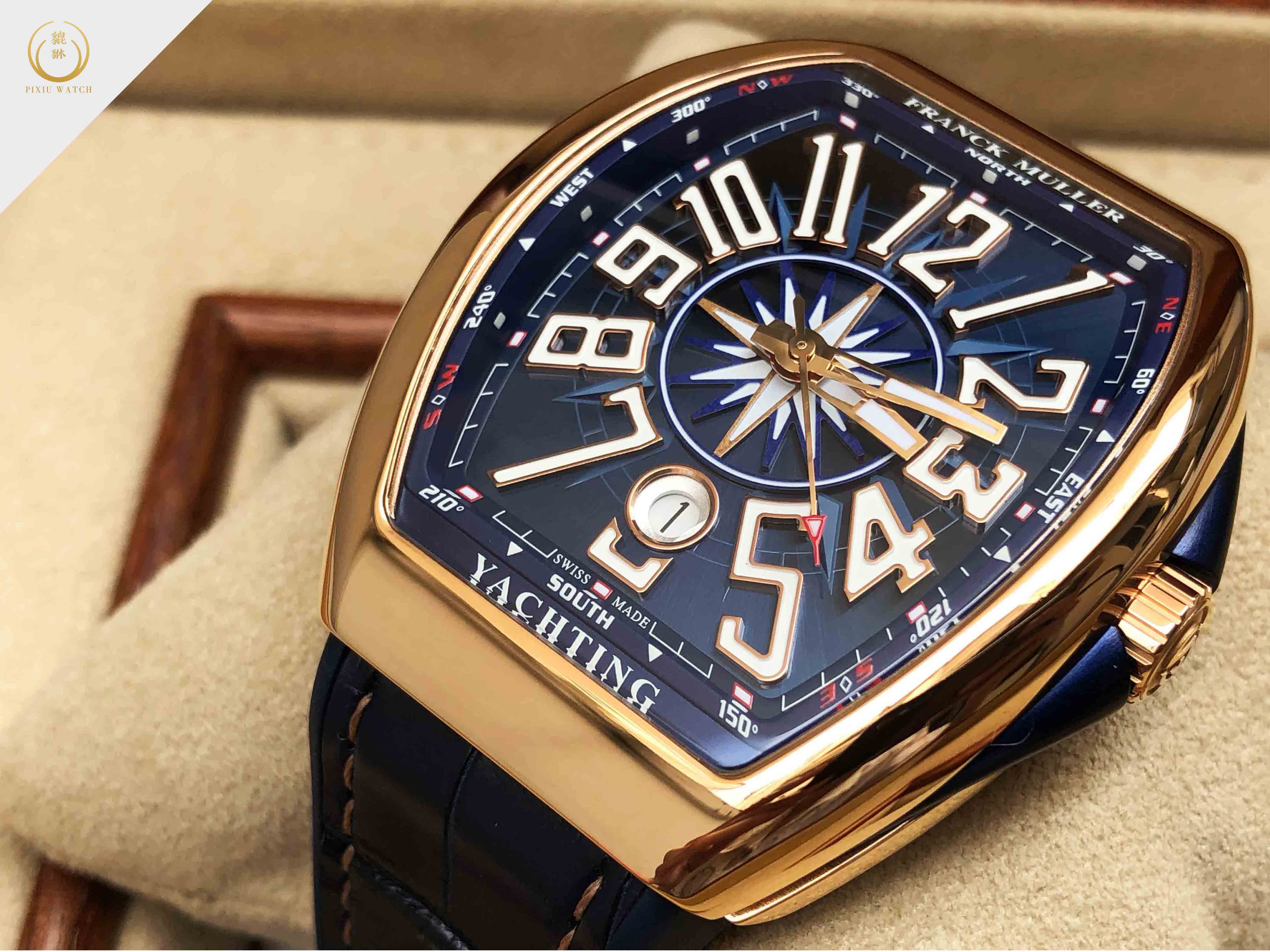 Franck Muller Vanguard Yachting Rose Gold.