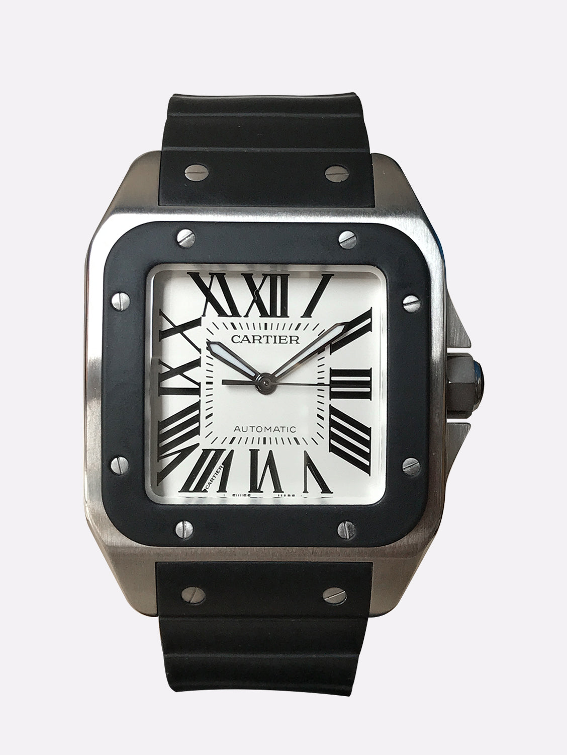Cartier Santos 100 Rubber Dial