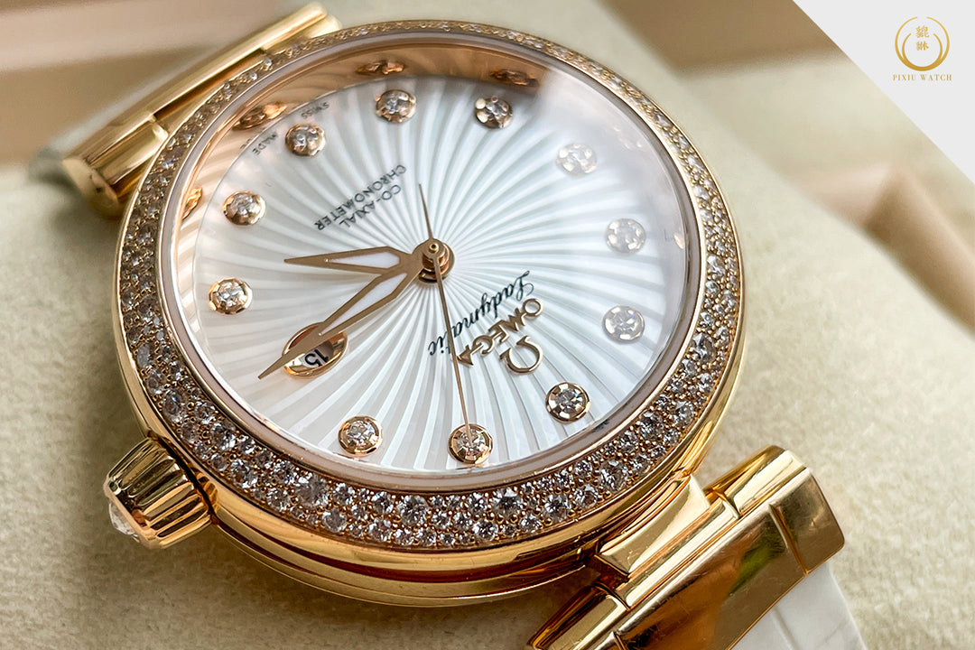 Omega De Ville Ladymatic Co-Axial Chronometer 18K Red Gold