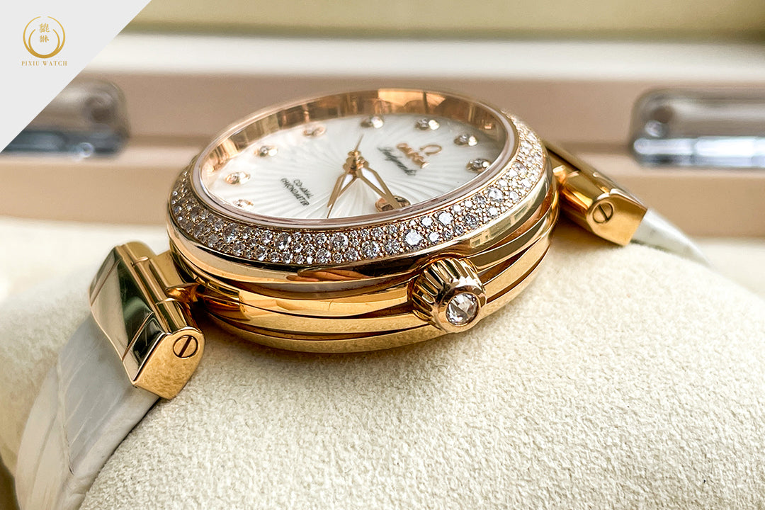 Omega De Ville Ladymatic Co-Axial Chronometer 18K Red Gold