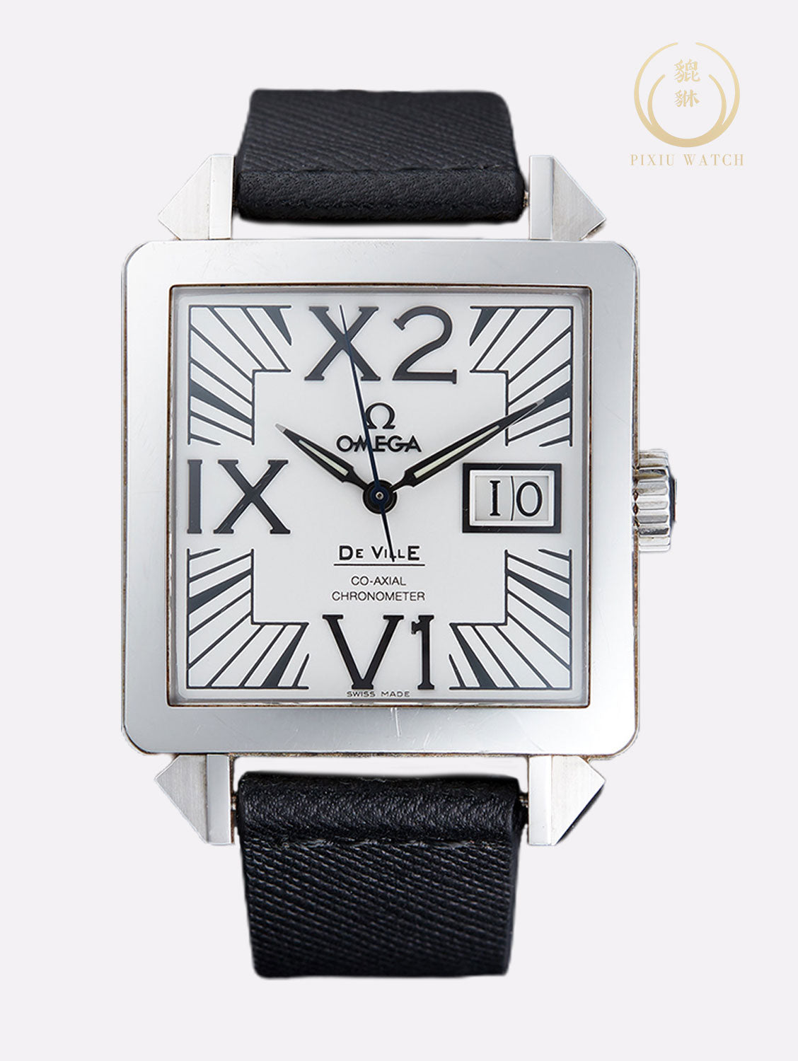 Omega De Ville X2 Big Date White Gold