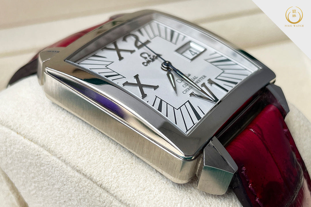 Omega De Ville X2 Big Date White Gold