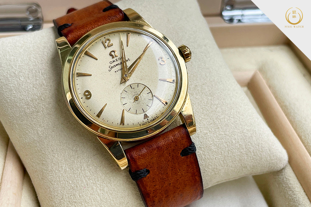 Omega Vintage Seamaster Automatic Sub Second Yellow Gold