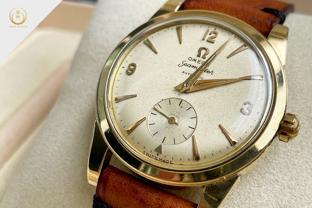 Omega Vintage Seamaster Automatic Sub Second Yellow Gold
