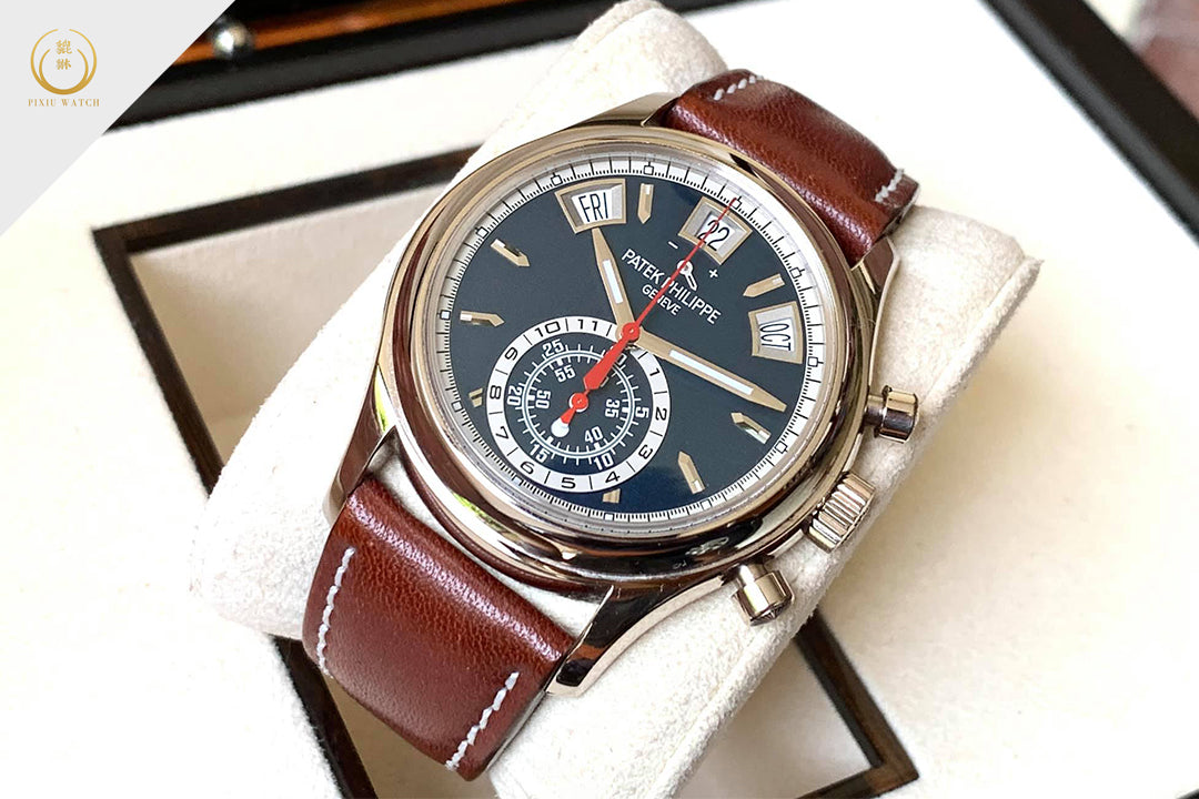 Patek Phillipe 5960G Annual Calendar Blue Dial Chronograph