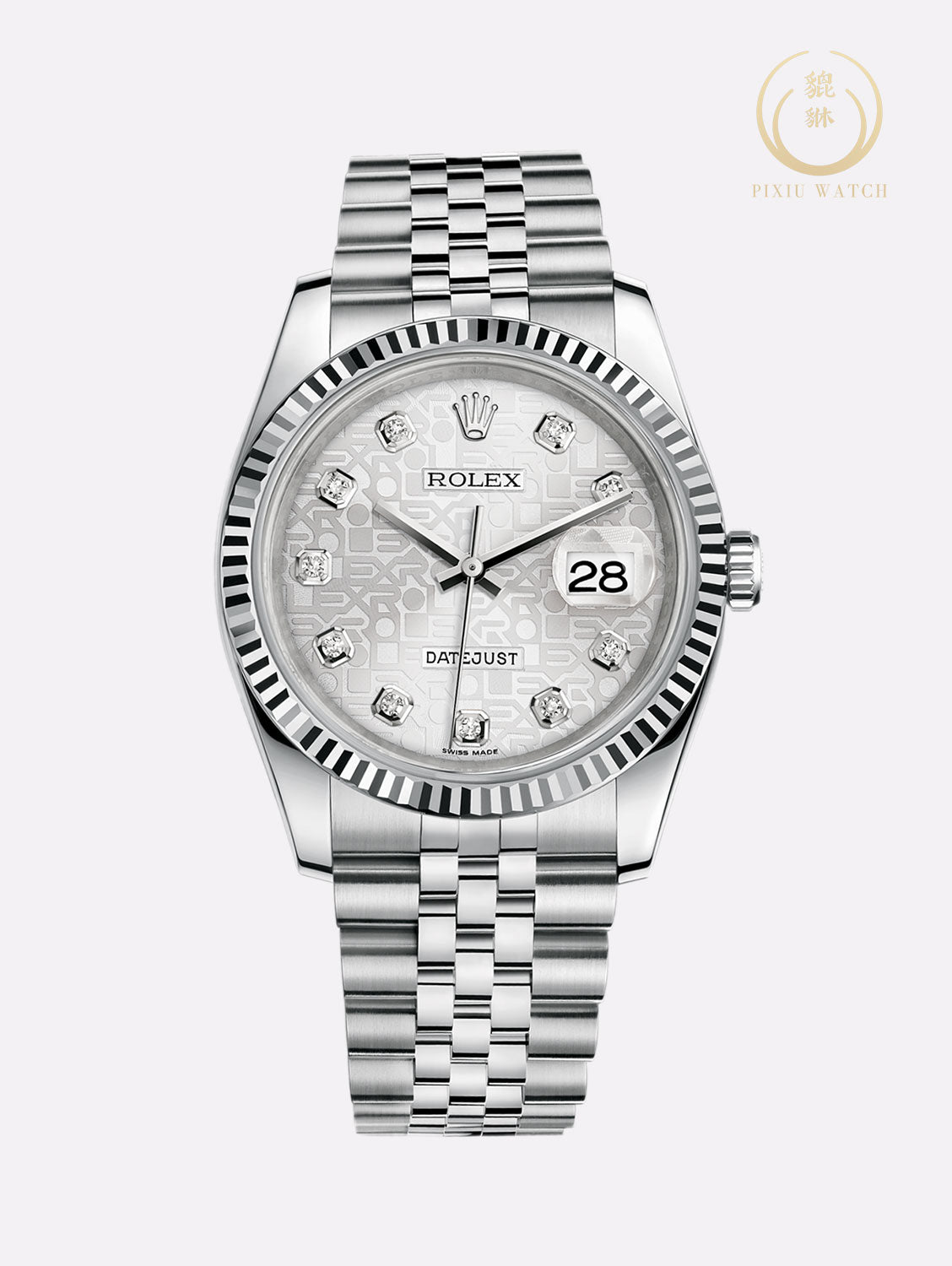 Rolex Datejust Silver Com Dial