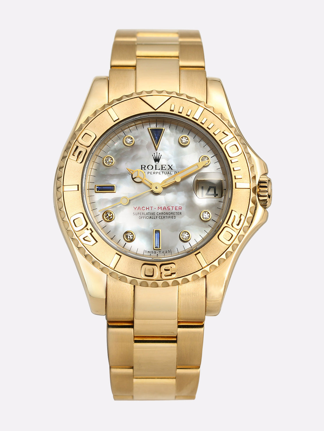 Rolex Yacht-Master Yellow Gold Diamond MOP Dial