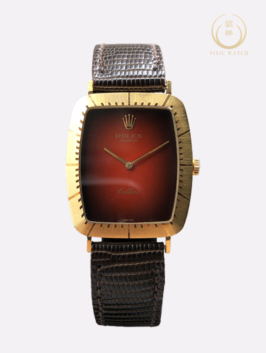 Rolex Cellini 4323 Red Vignette Vintage 18K Gold