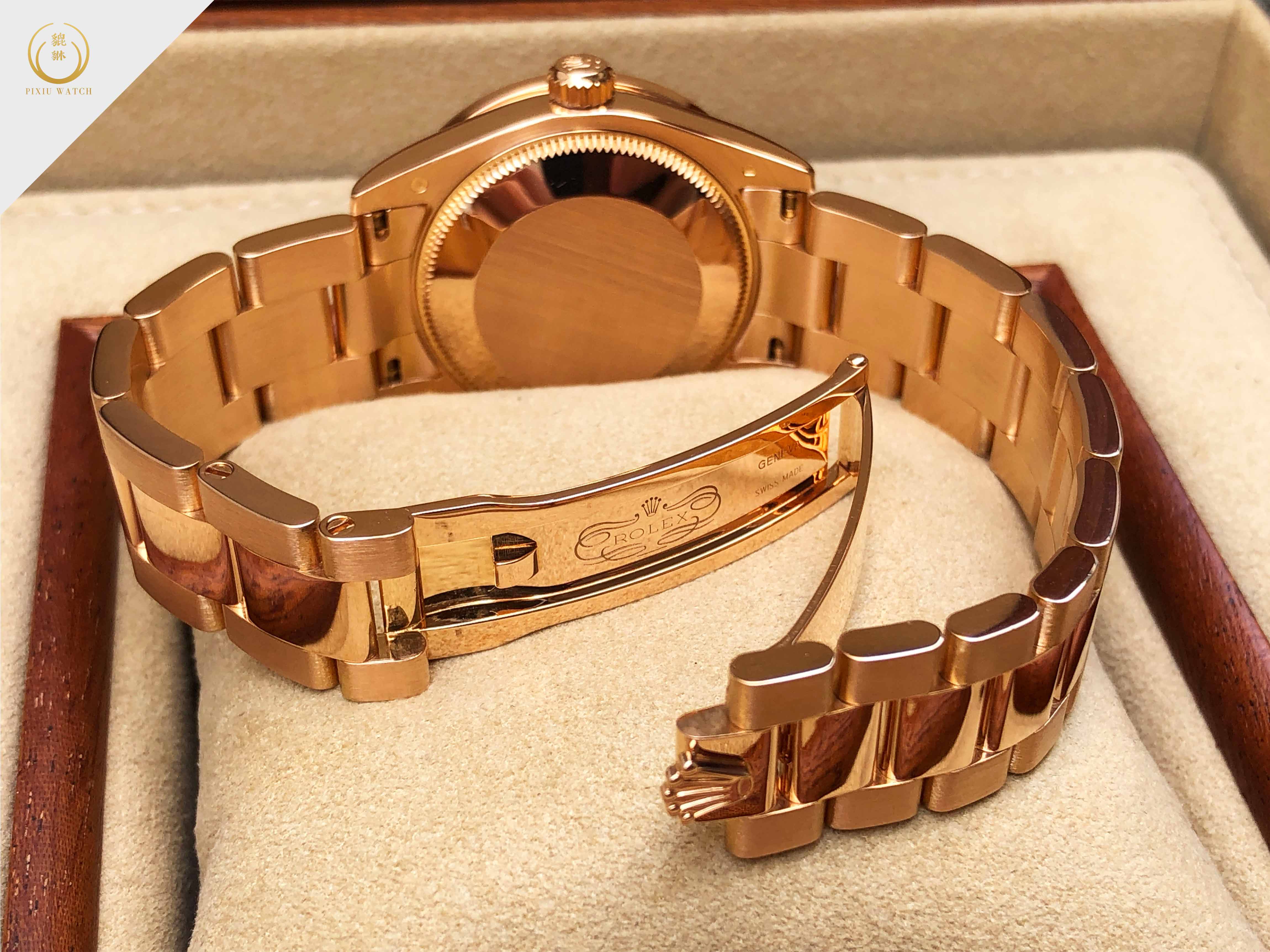 Rolex Datejust 18K Full Rose Gold Diamond