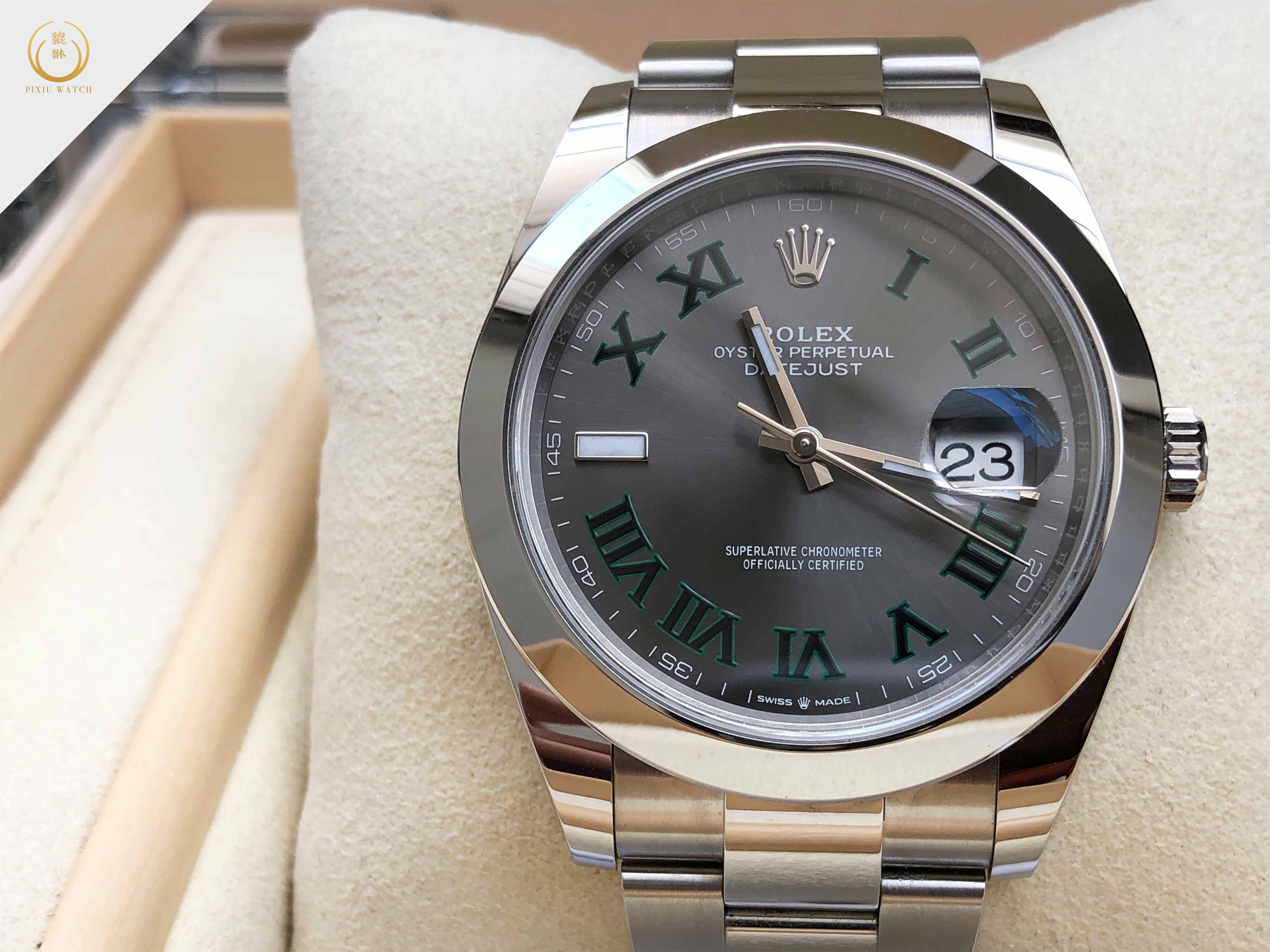 Rolex Datejust Slate Grey Wimbledon Dial 126300