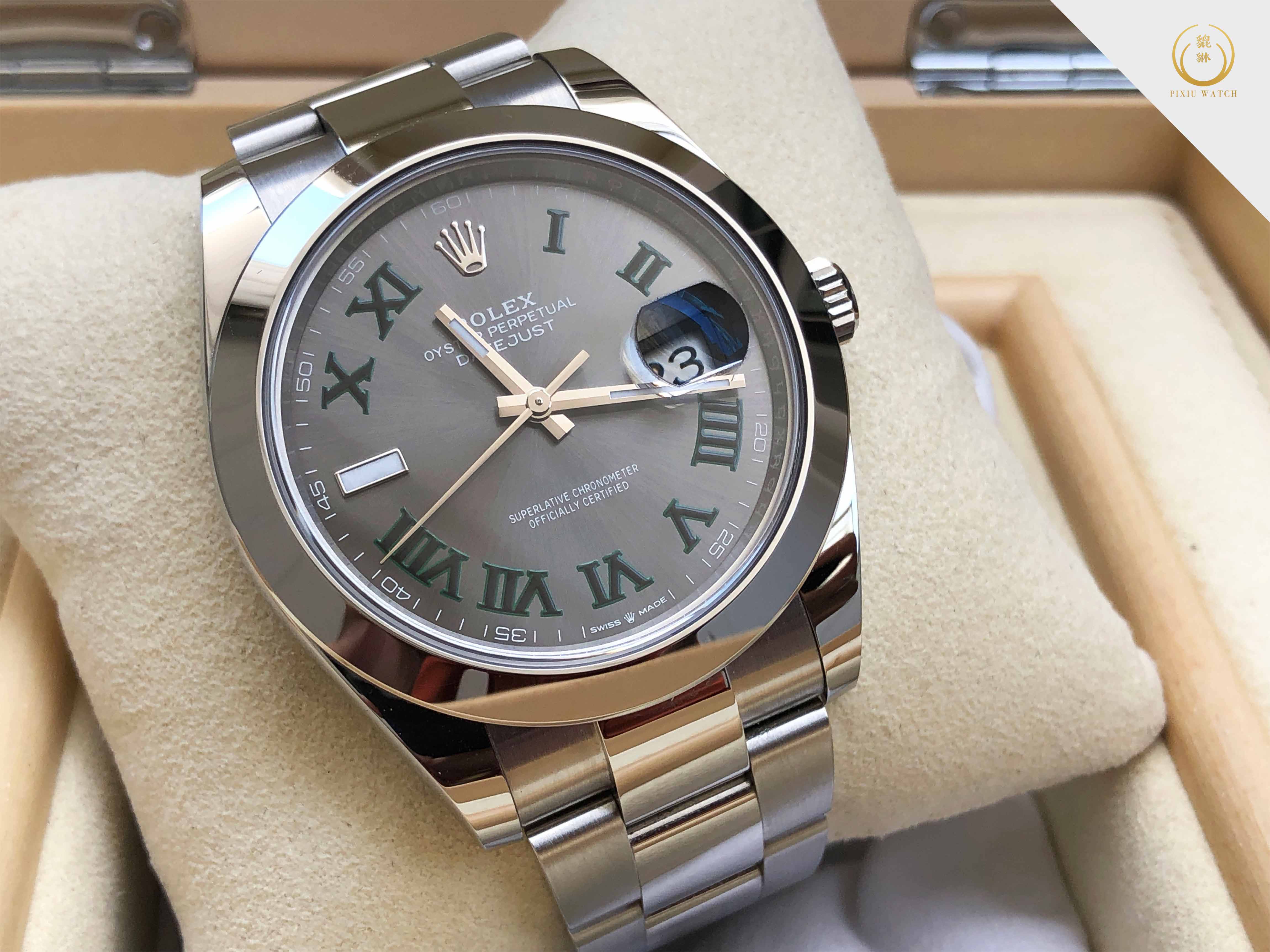 Rolex Datejust Slate Grey Wimbledon Dial 126300