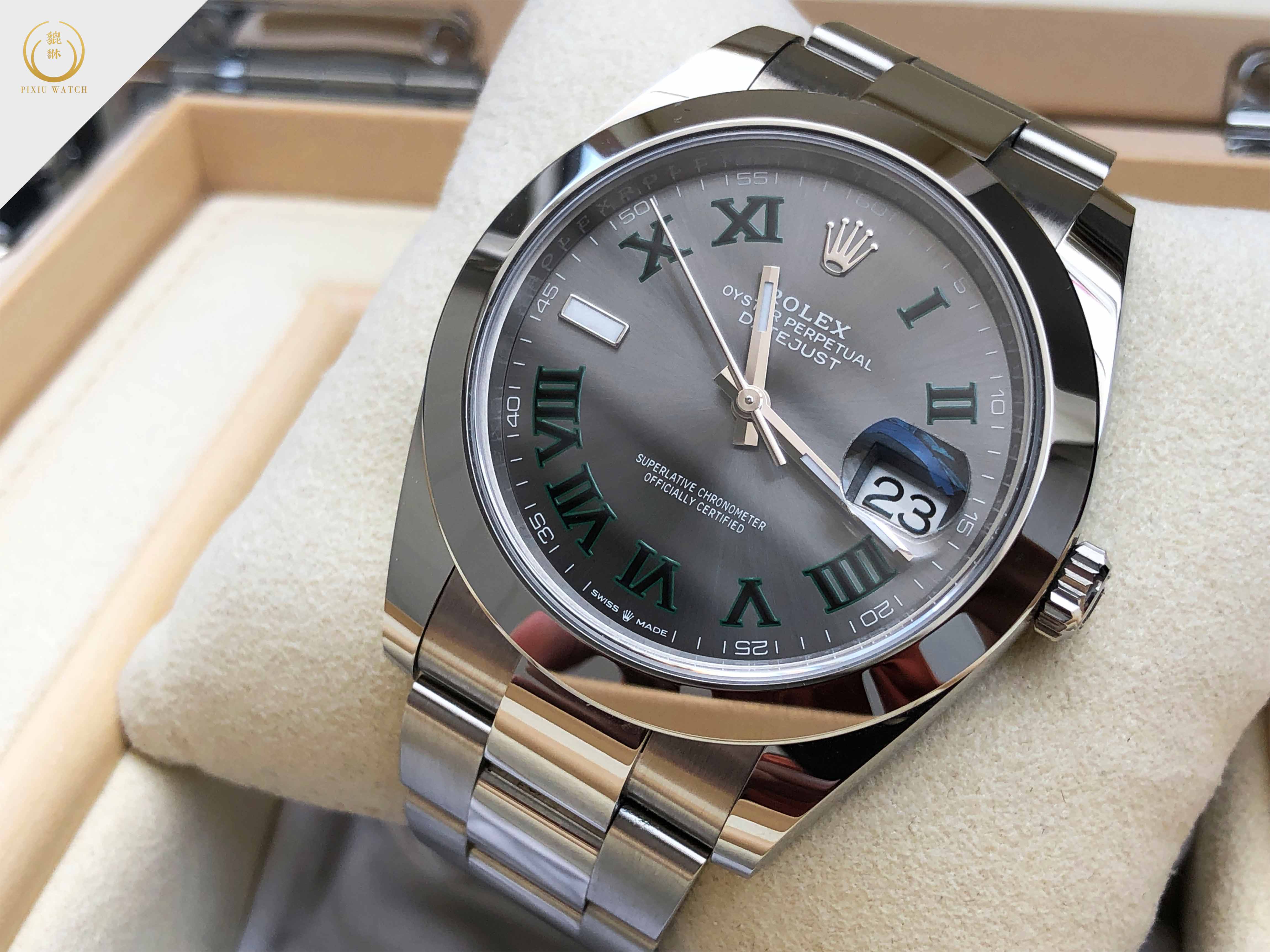 Rolex Datejust Slate Grey Wimbledon Dial 126300