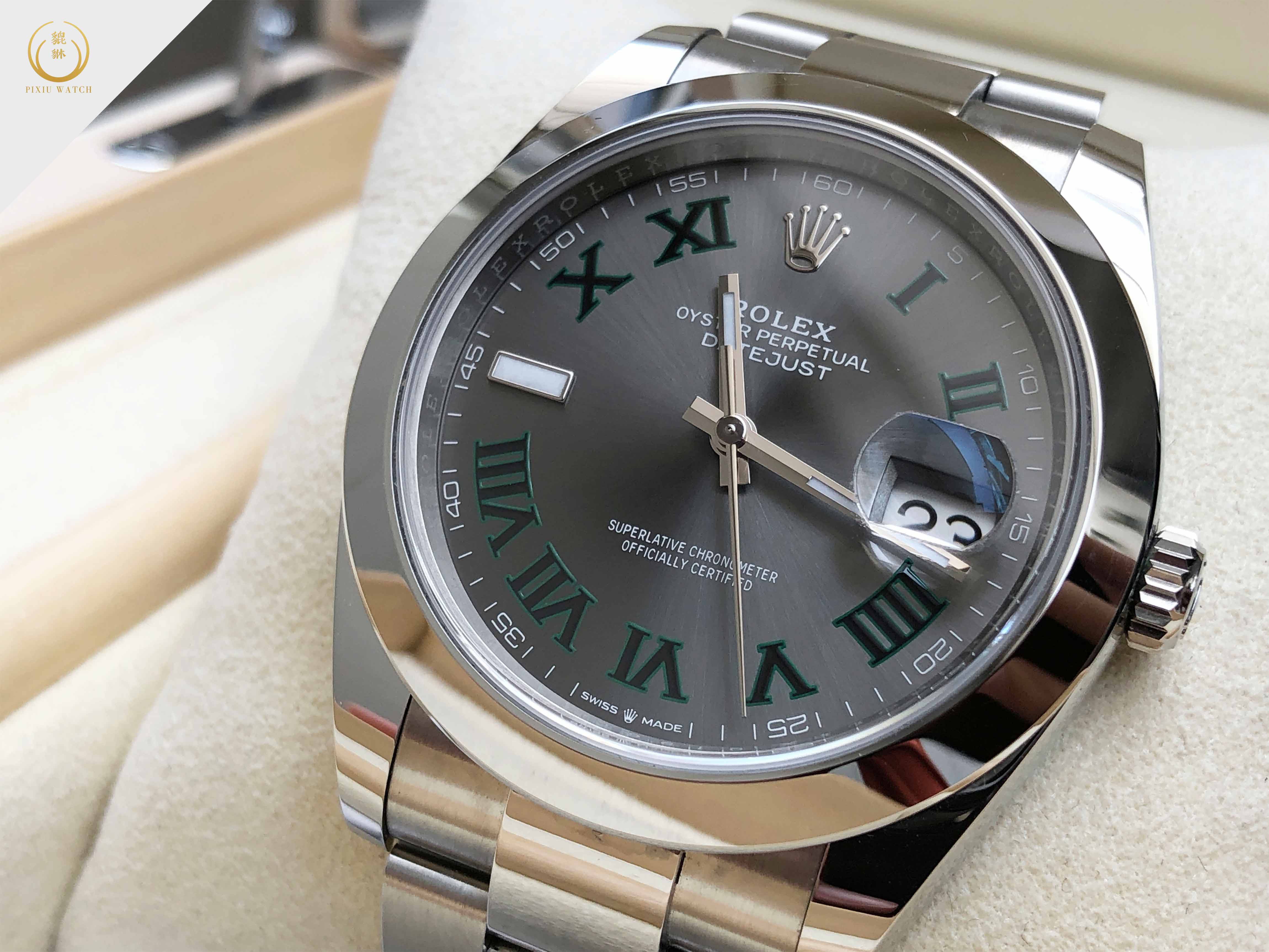 Rolex Datejust Slate Grey Wimbledon Dial 126300