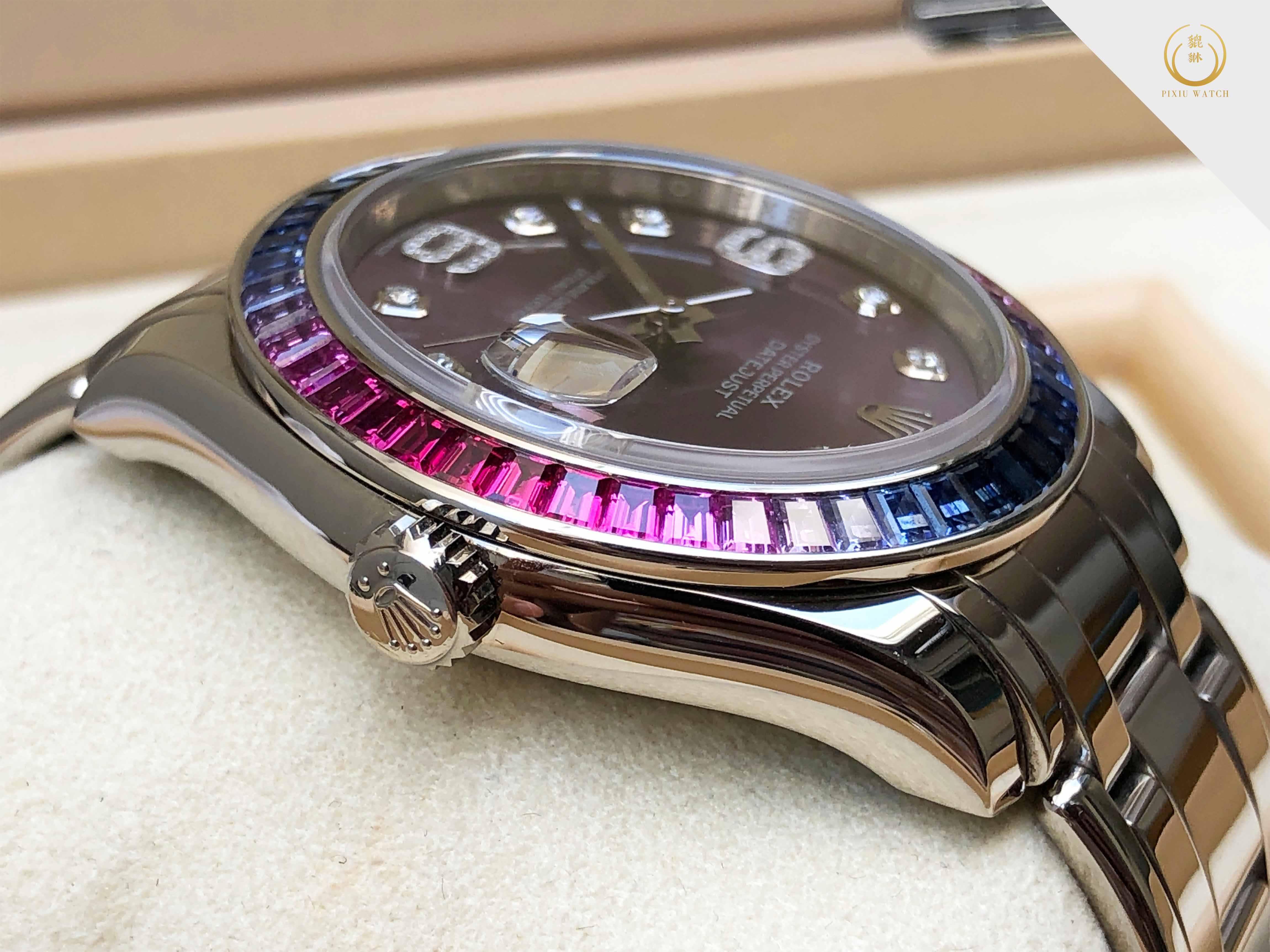 Rolex Datemaster Pearlmaster 18K White Gold (Ref. 86349-SAFUBL)