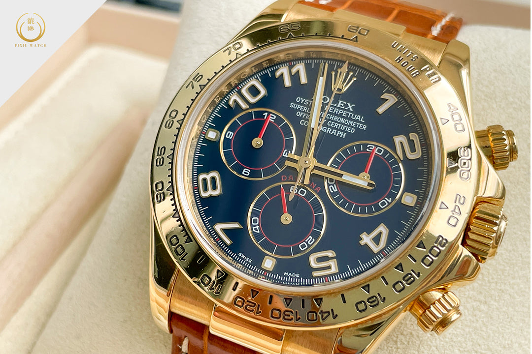 Rolex Daytona Blue Racing Yellow Gold