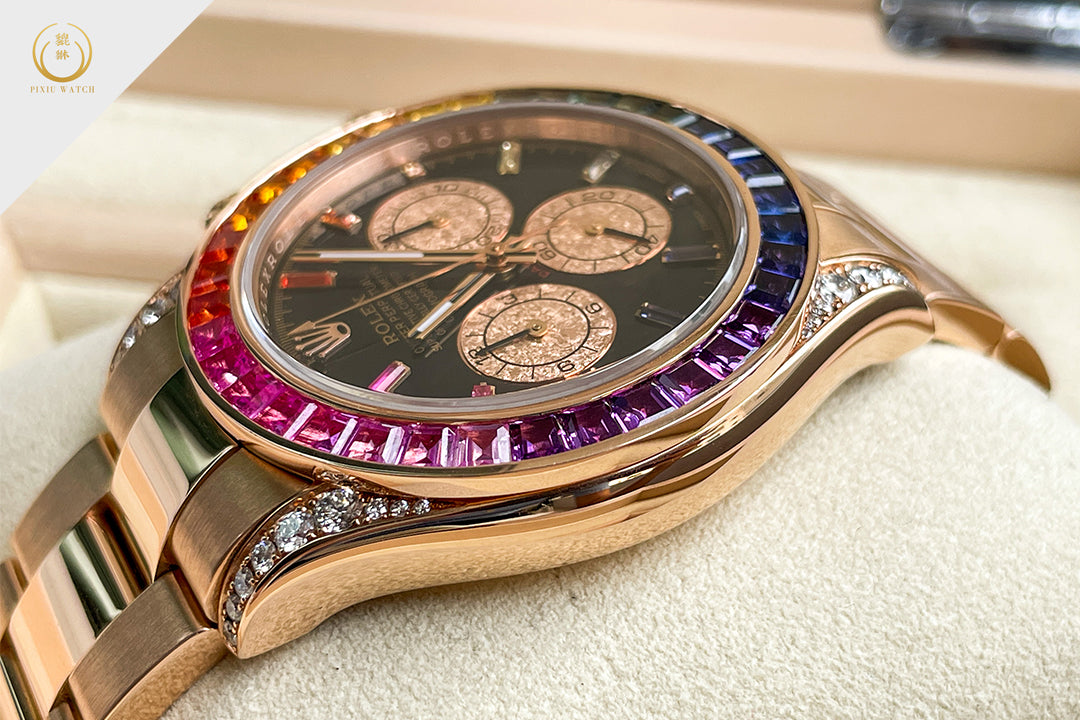 Rolex Daytona Full Rose Gold Rainbow