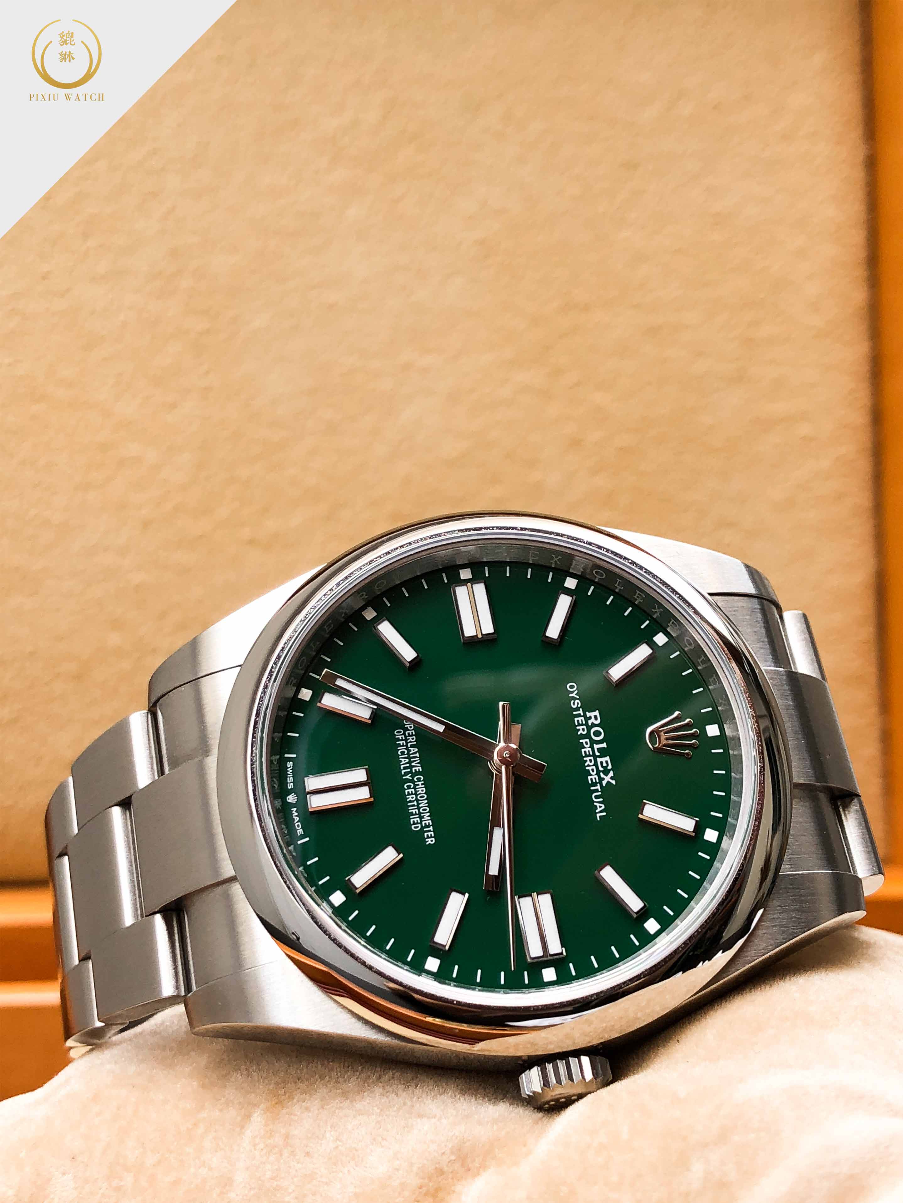 Rolex Oyster Perpetual Green Dial
