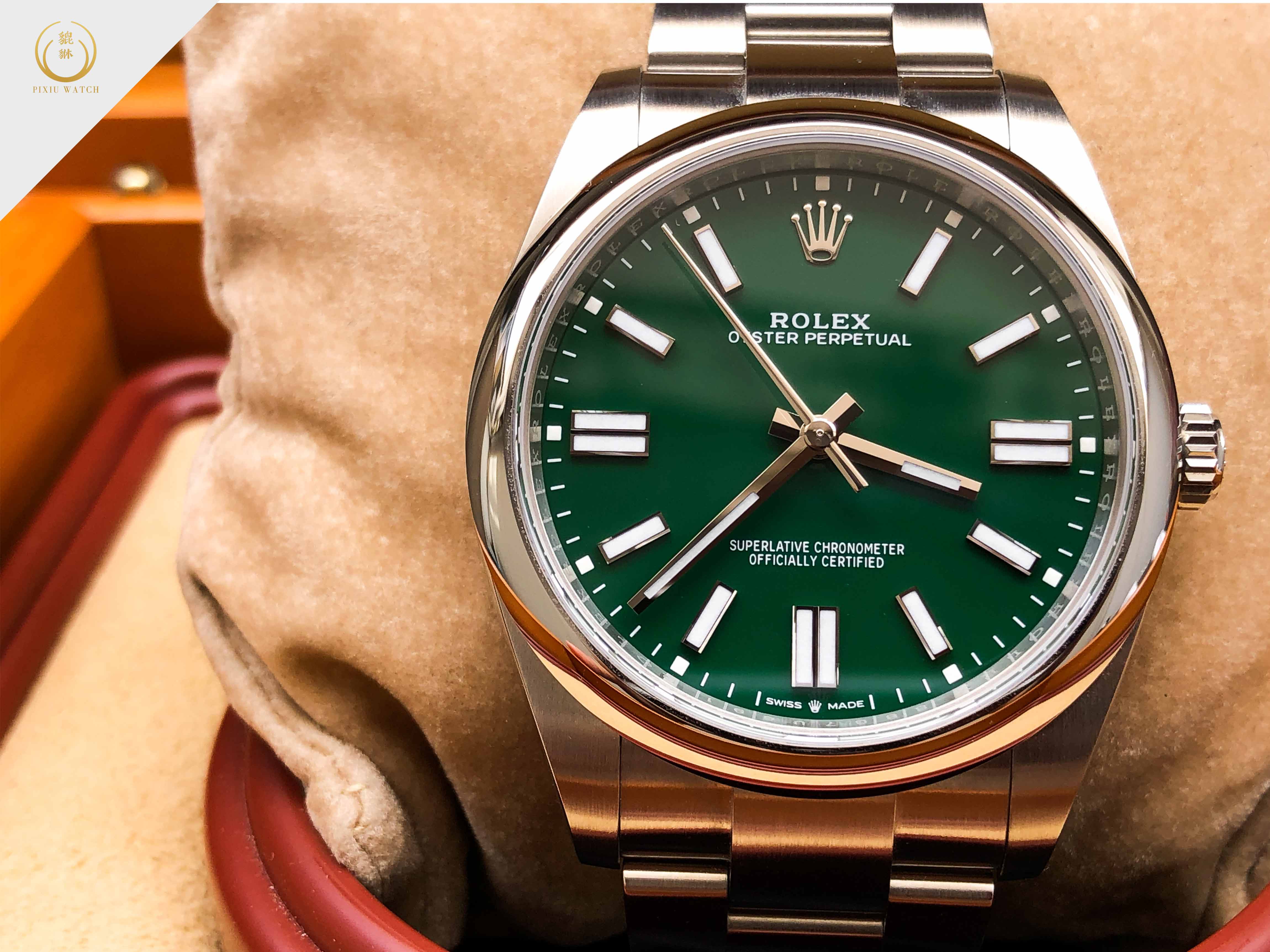 Rolex Oyster Perpetual Green Dial