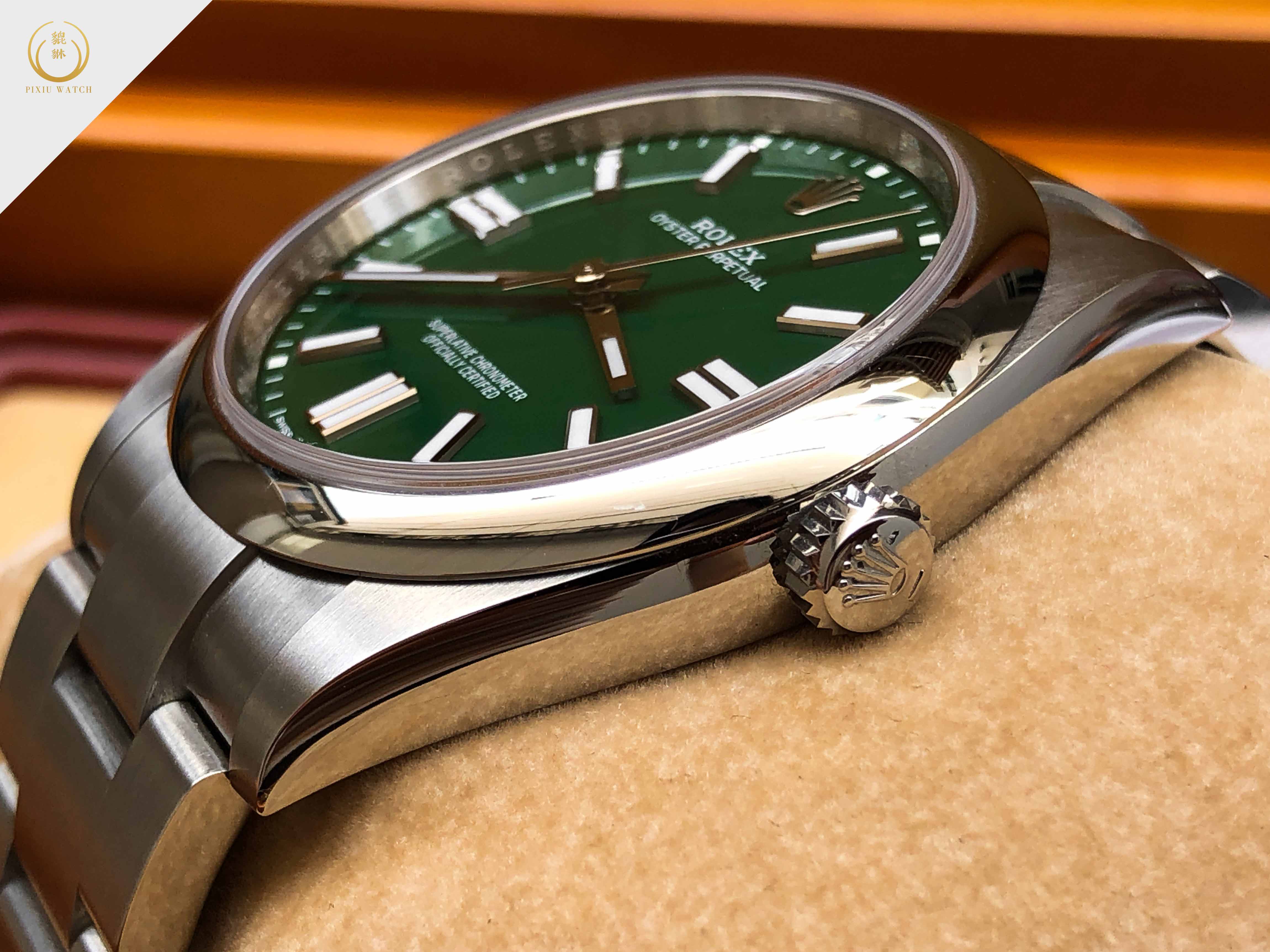 Rolex Oyster Perpetual Green Dial