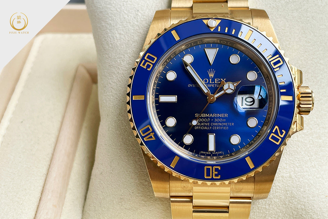 Rolex Submariner Full Yellow Gold Blue Dial