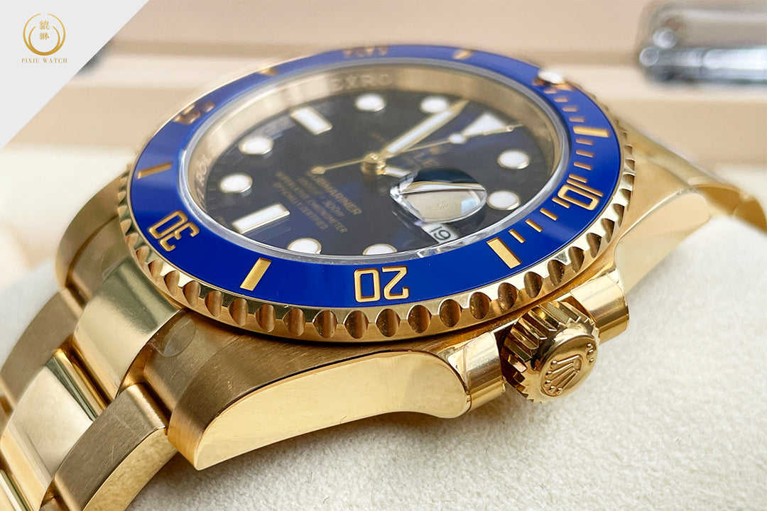 Rolex Submariner Full Yellow Gold Blue Dial