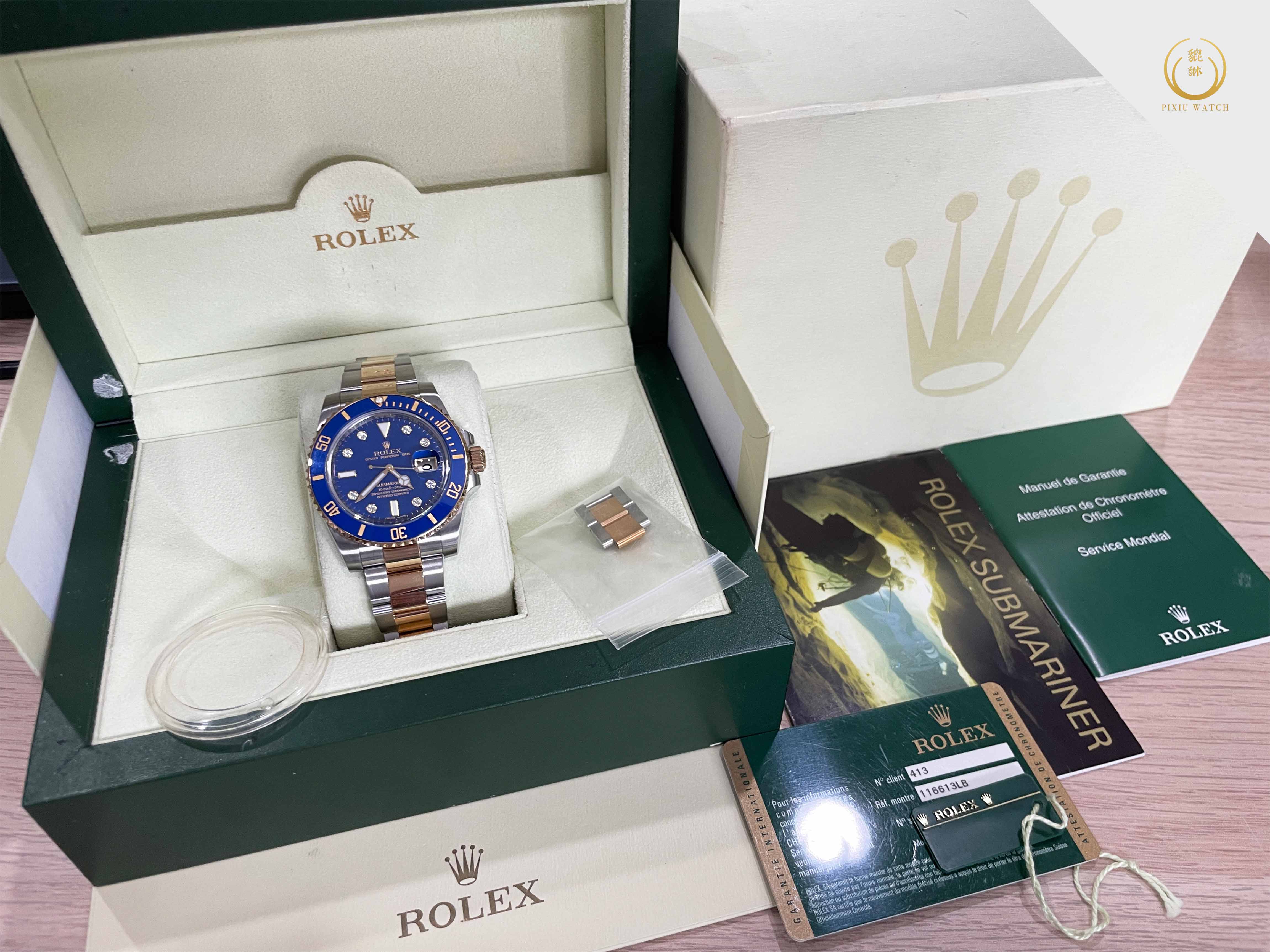 Rolex Submariner Two Tone Blue