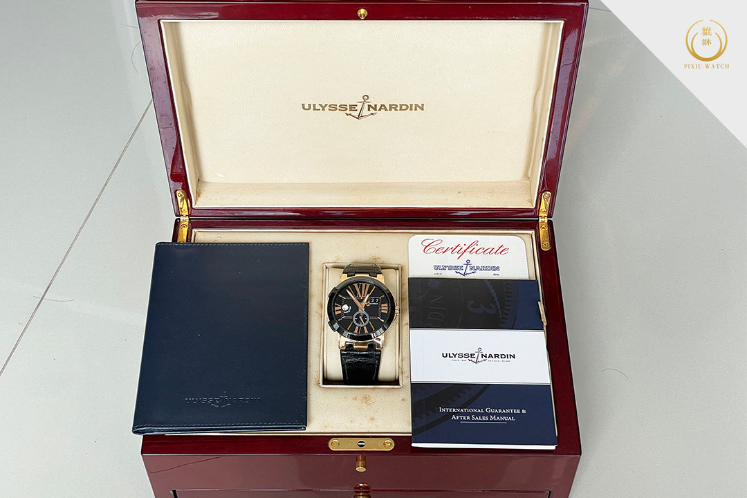 Ulysse Nardin Executive Dual Time Rose Gold Ceramic