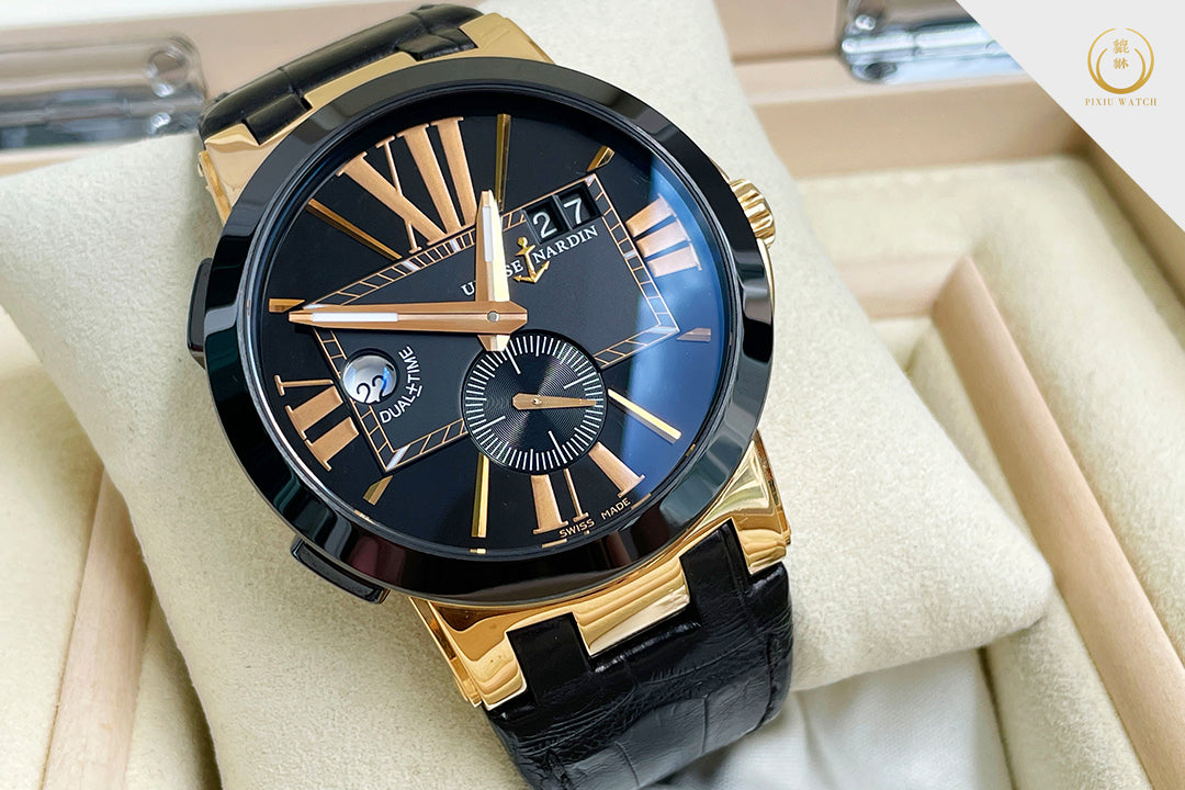Ulysse Nardin Executive Dual Time Rose Gold Ceramic