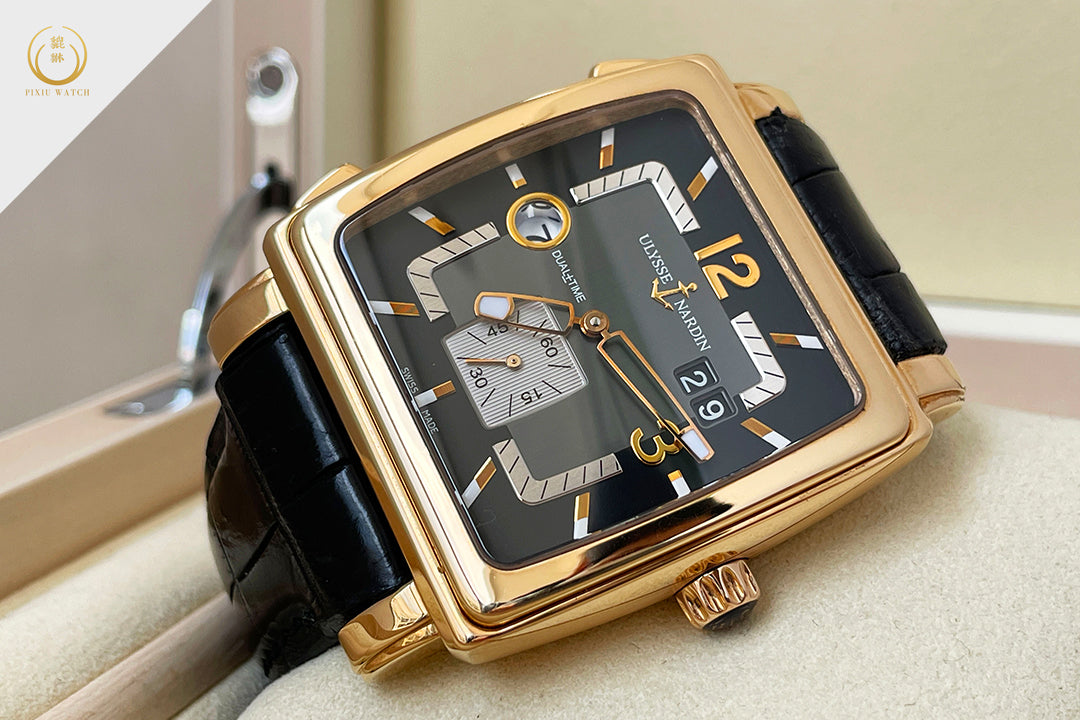 Ulysse Nardin Quadrato Dual time 18K Rose Gold