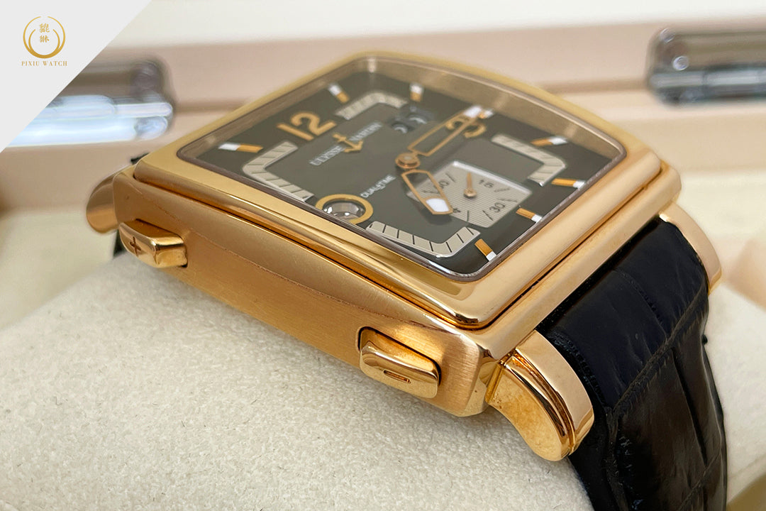 Ulysse Nardin Quadrato Dual time 18K Rose Gold