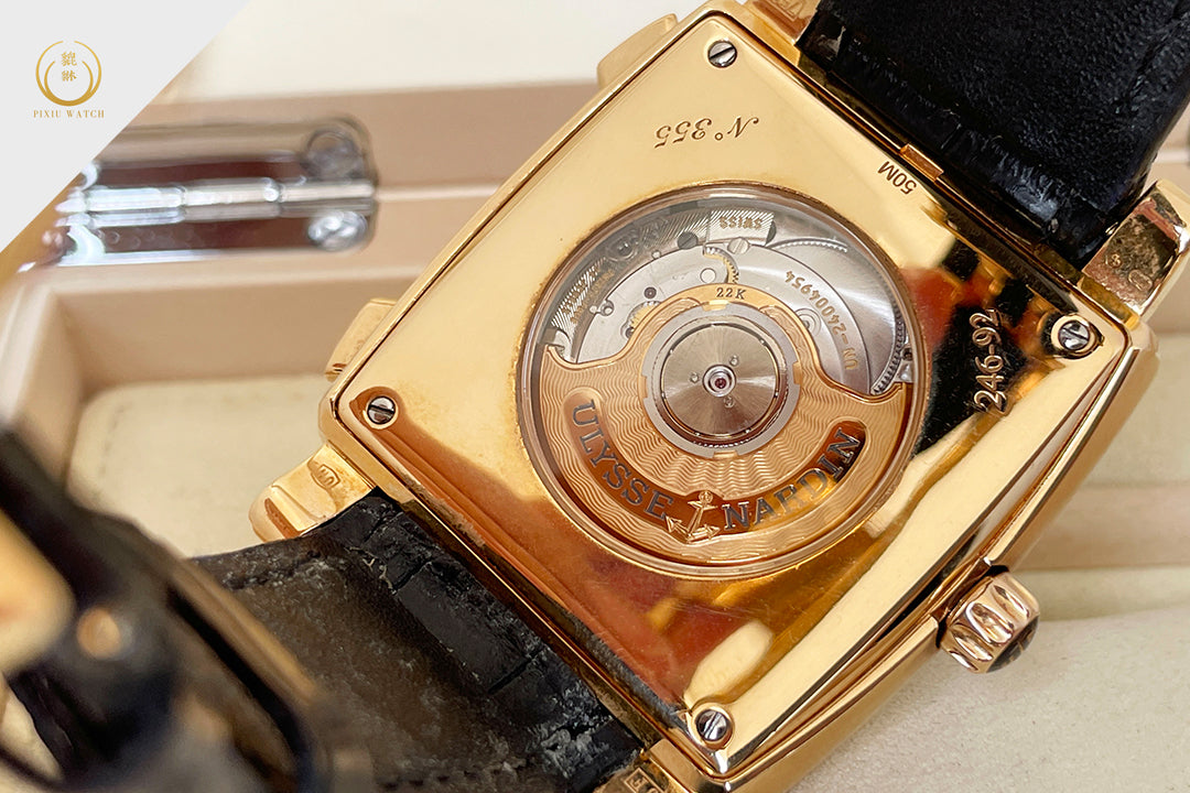 Ulysse Nardin Quadrato Dual time 18K Rose Gold