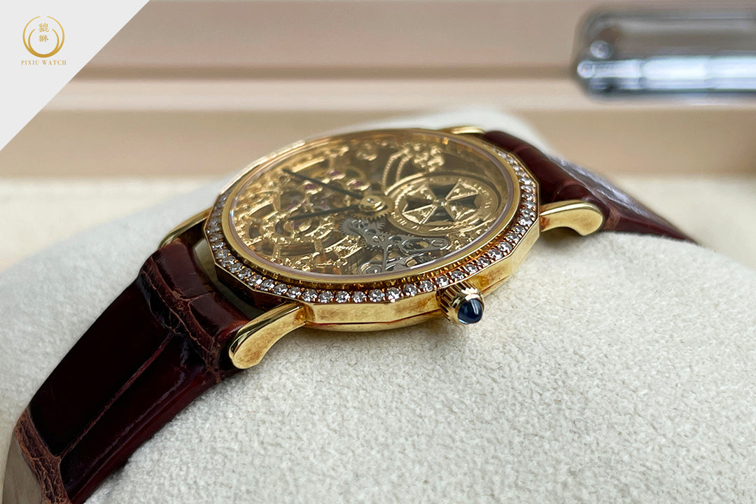 Vacheron Constantin Patrimony Lady Ultra Thin Skeleton 18K Gold and Diamond