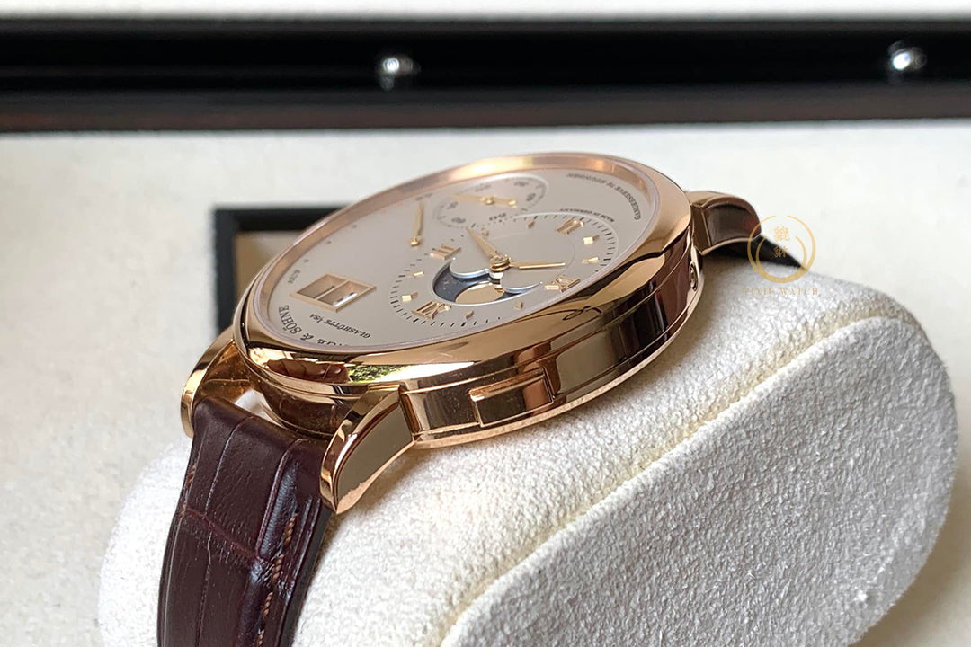 A. Lange & Sohne Grande Lange 1 Moon Phase Pink Gold