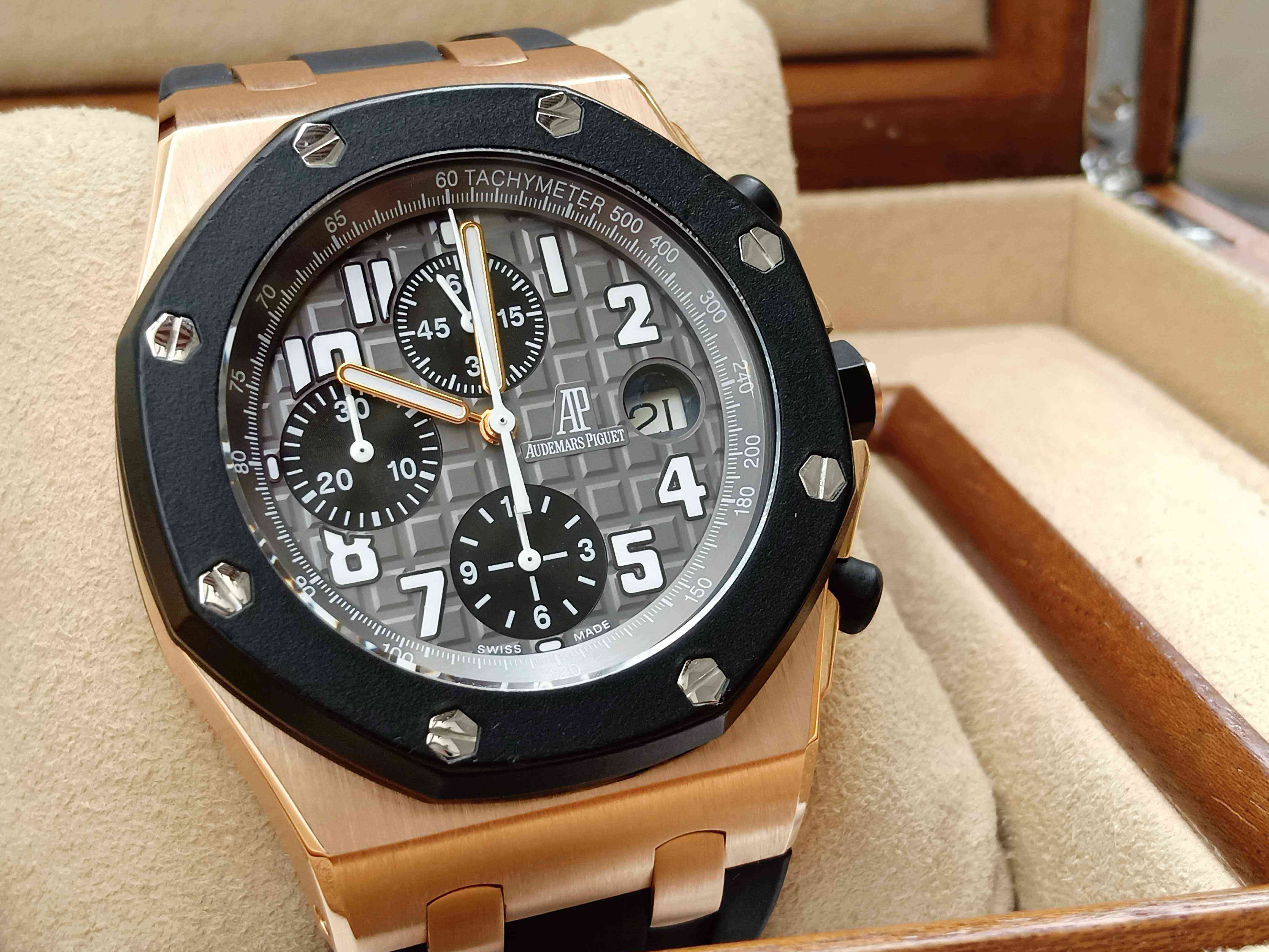 Audemars Piguet Royal Oak Offshore Rubber Clad Rose Gold