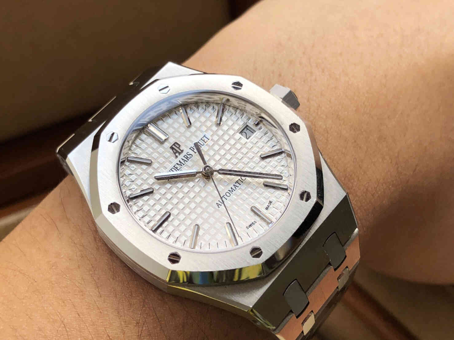 Audermar Piguet Royal Oak 15450st Silver Dial