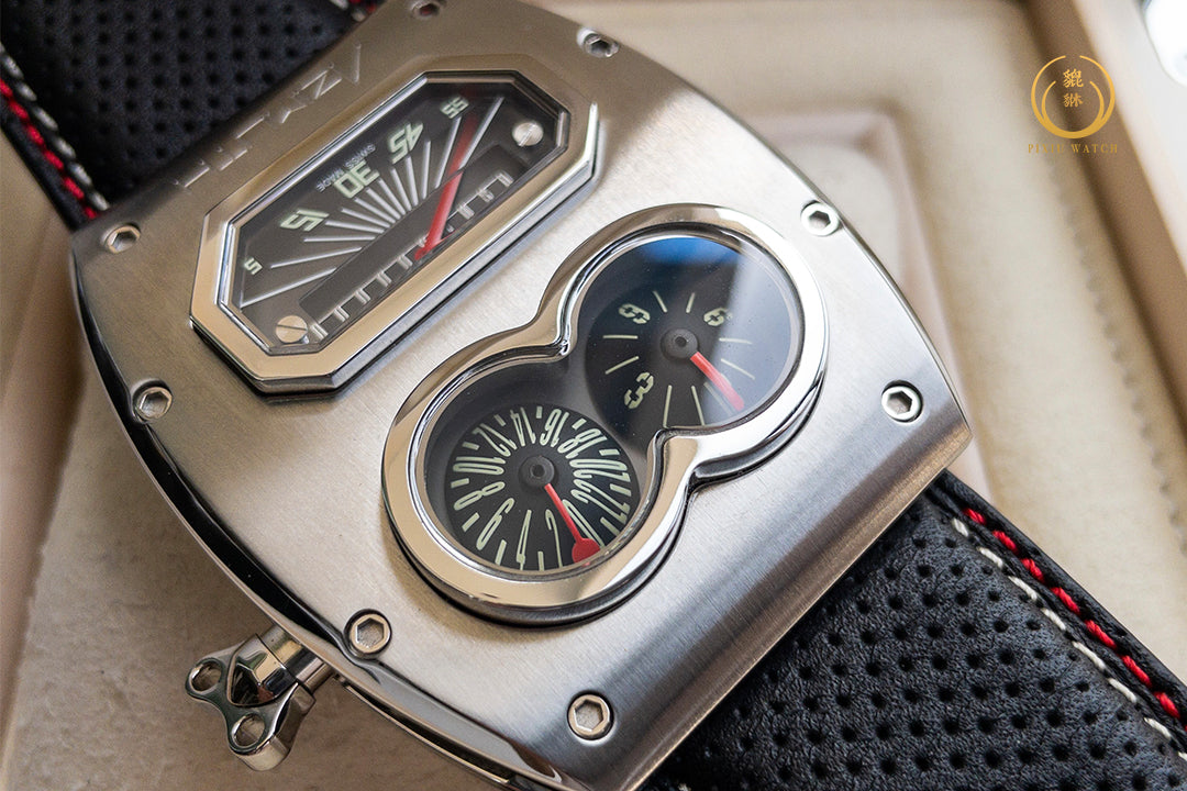 Azimuth MR. Roboto R2 Titanium Blue PVD "NEW"